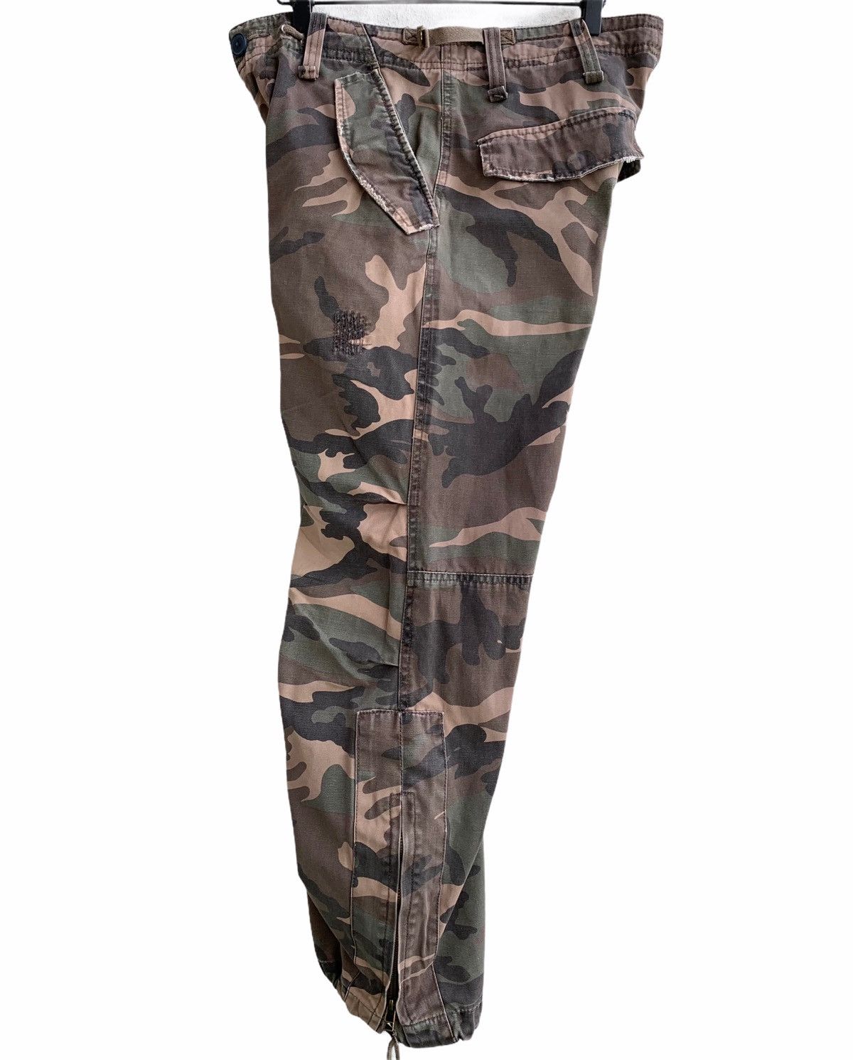Japanese Brand Cargo Pants multiple Pocket Woodland Camo Hunter Size US 32 / EU 48 - 3 Thumbnail