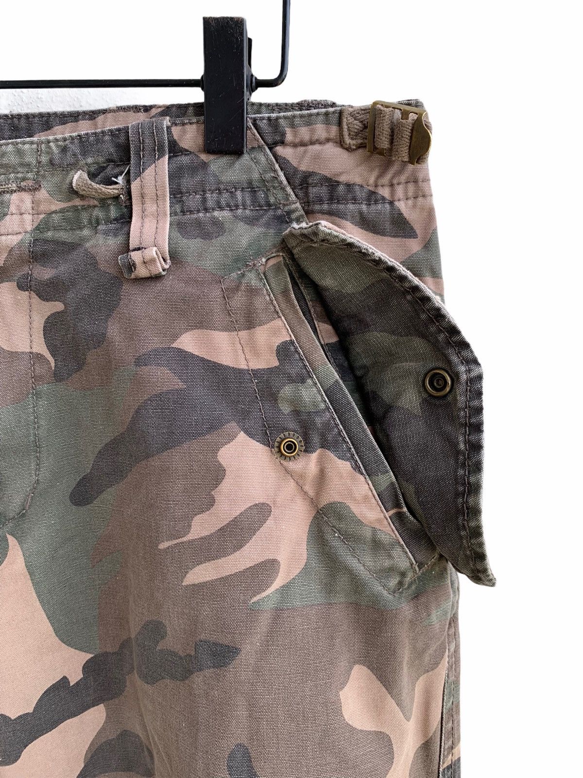 Japanese Brand Cargo Pants multiple Pocket Woodland Camo Hunter Size US 32 / EU 48 - 11 Thumbnail