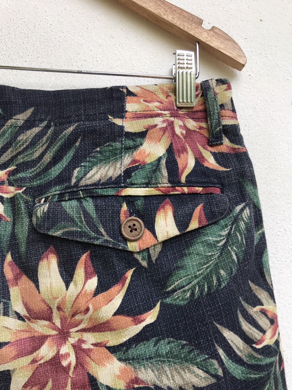 Indigo × Japanese Brand × NANO universe Rare🔥Nano Universe Indigo Sashiko Florals Flower Pants Size US 31 - 10 Thumbnail