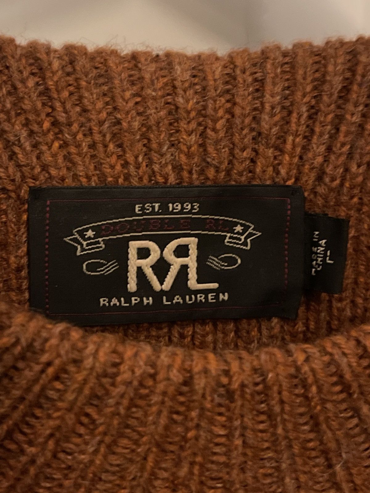 RRL Ralph Lauren Crewneck Sweater Size US L / EU 52-54 / 3 - 2 Thumbnail
