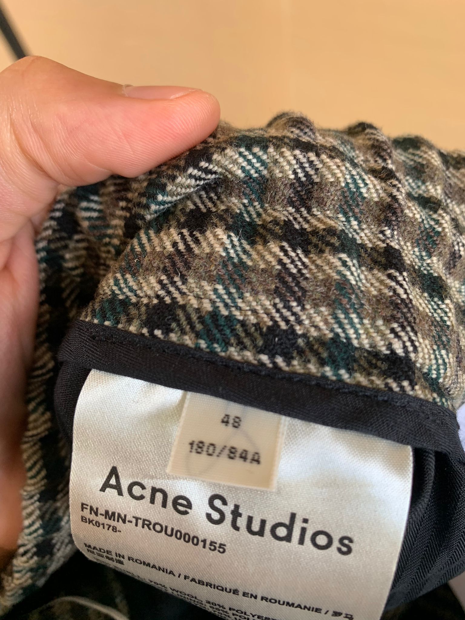 Acne Studios FN-MN-TROU000155 in Brown Green Multicolor Size US 32 / EU 48 - 17 Thumbnail