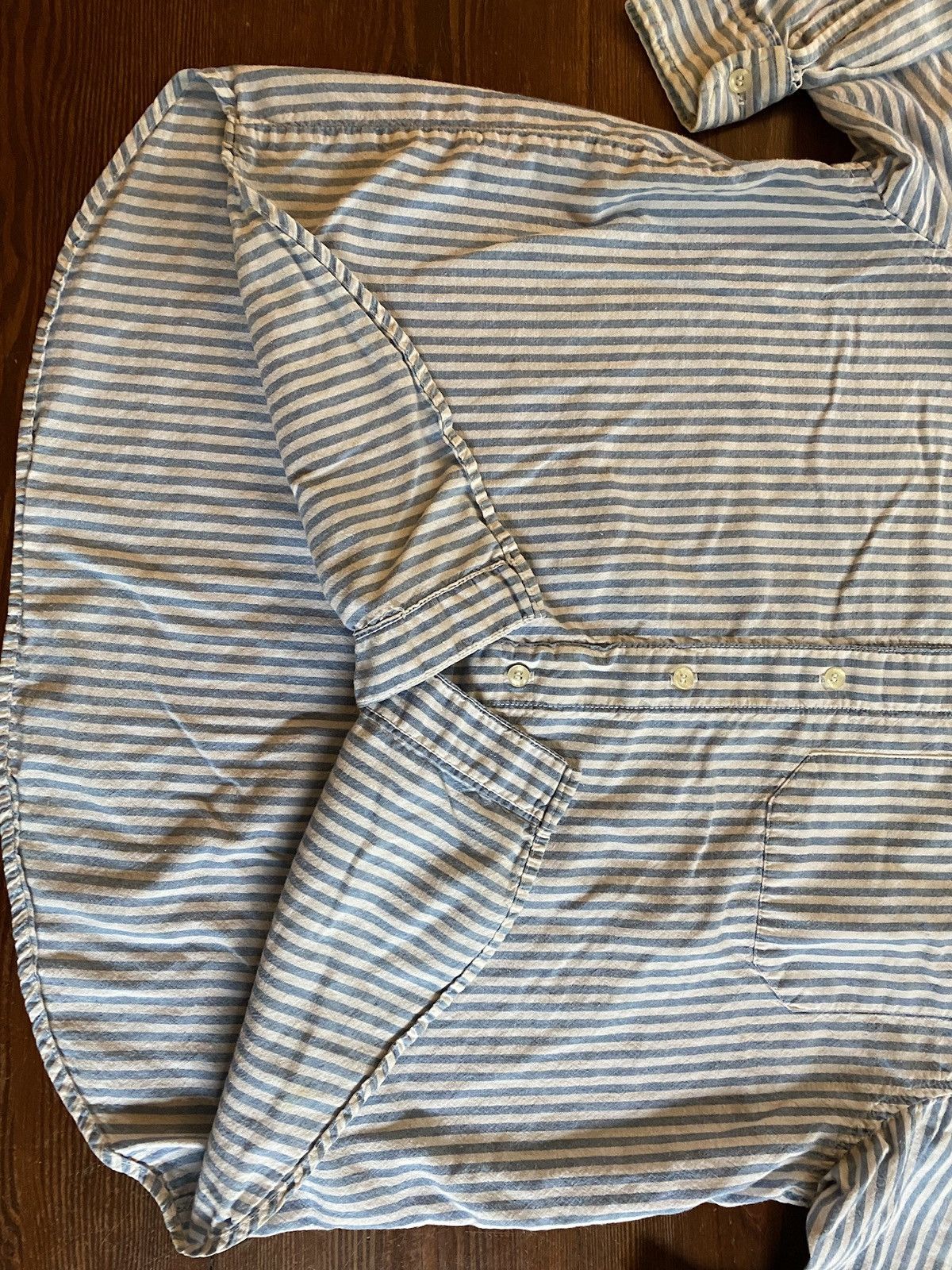 Guess Vintage 80’s Guess Striped Women’s Long Sleeve Button Up Size M / US 6-8 / IT 42-44 - 6 Thumbnail