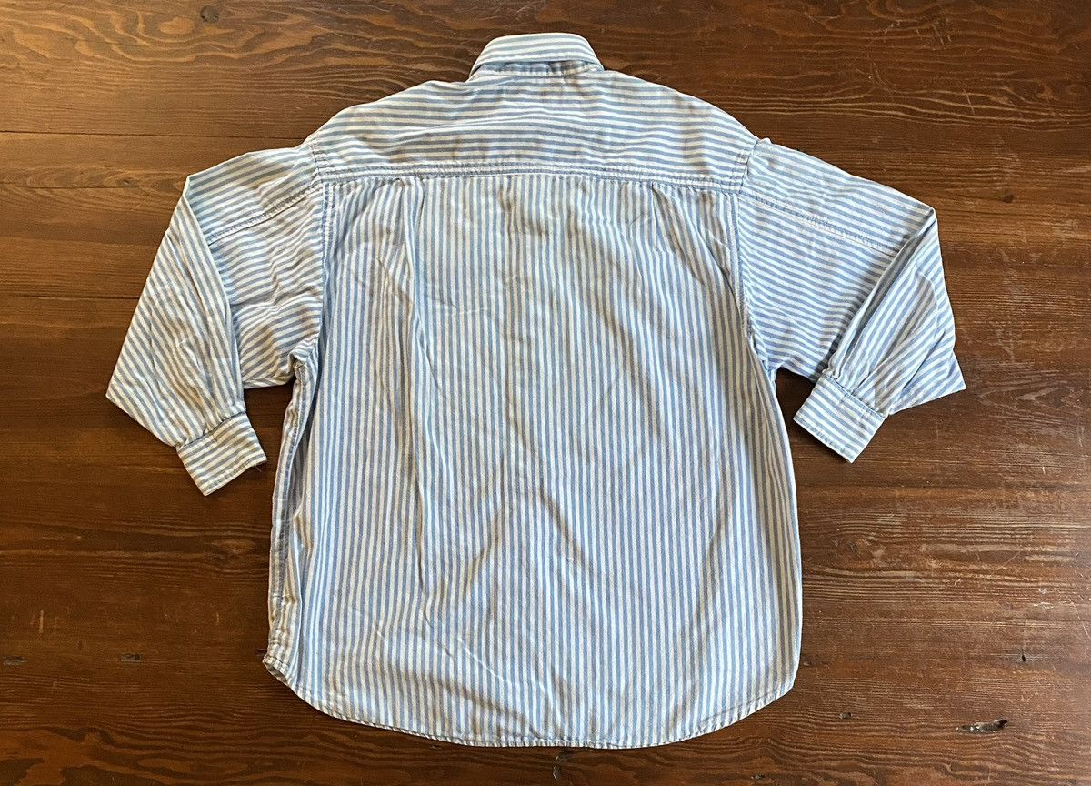 Guess Vintage 80’s Guess Striped Women’s Long Sleeve Button Up Size M / US 6-8 / IT 42-44 - 11 Thumbnail