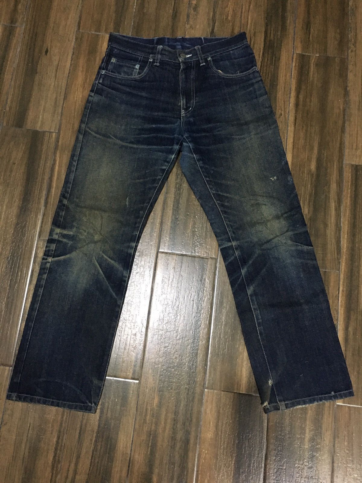 Japanese Brand 🔥STEALS🔥PPFM DISTRESSED JEANS STRAIGHT CUT Size US 30 / EU 46 - 1 Thumbnail