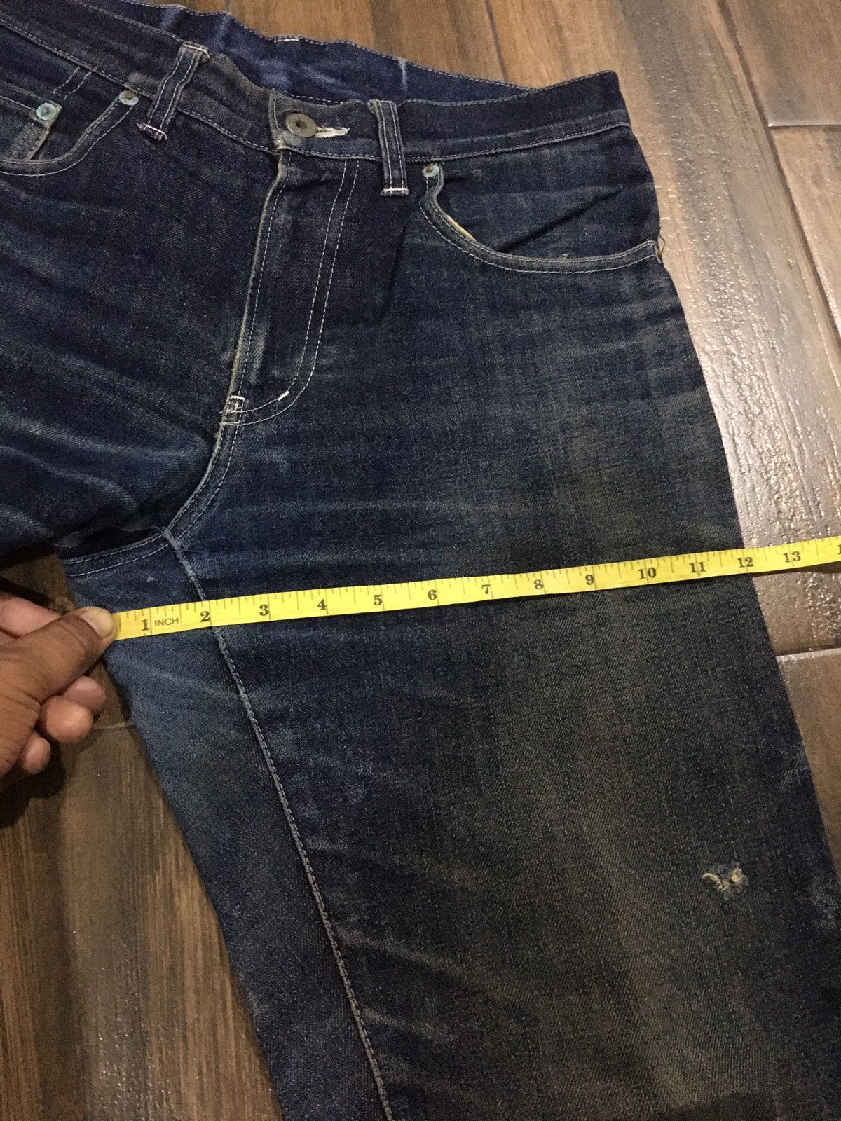 Japanese Brand 🔥STEALS🔥PPFM DISTRESSED JEANS STRAIGHT CUT Size US 30 / EU 46 - 12 Thumbnail