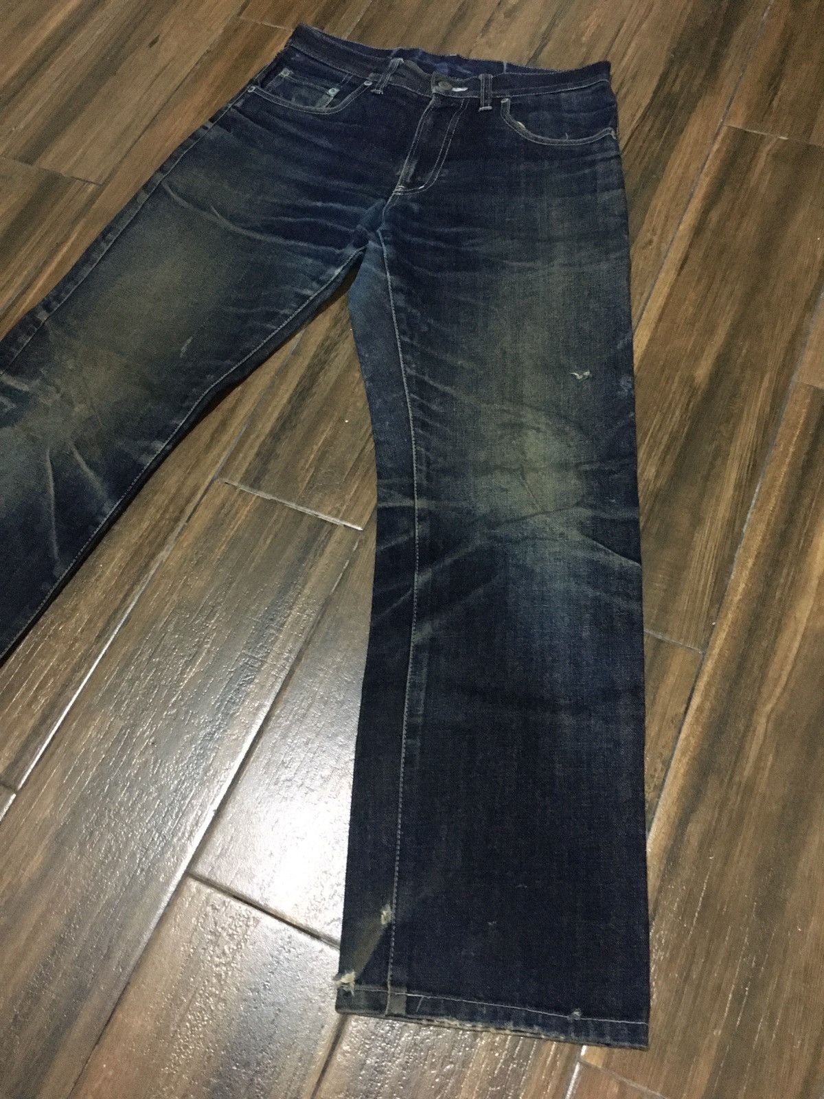 Japanese Brand 🔥STEALS🔥PPFM DISTRESSED JEANS STRAIGHT CUT Size US 30 / EU 46 - 4 Thumbnail