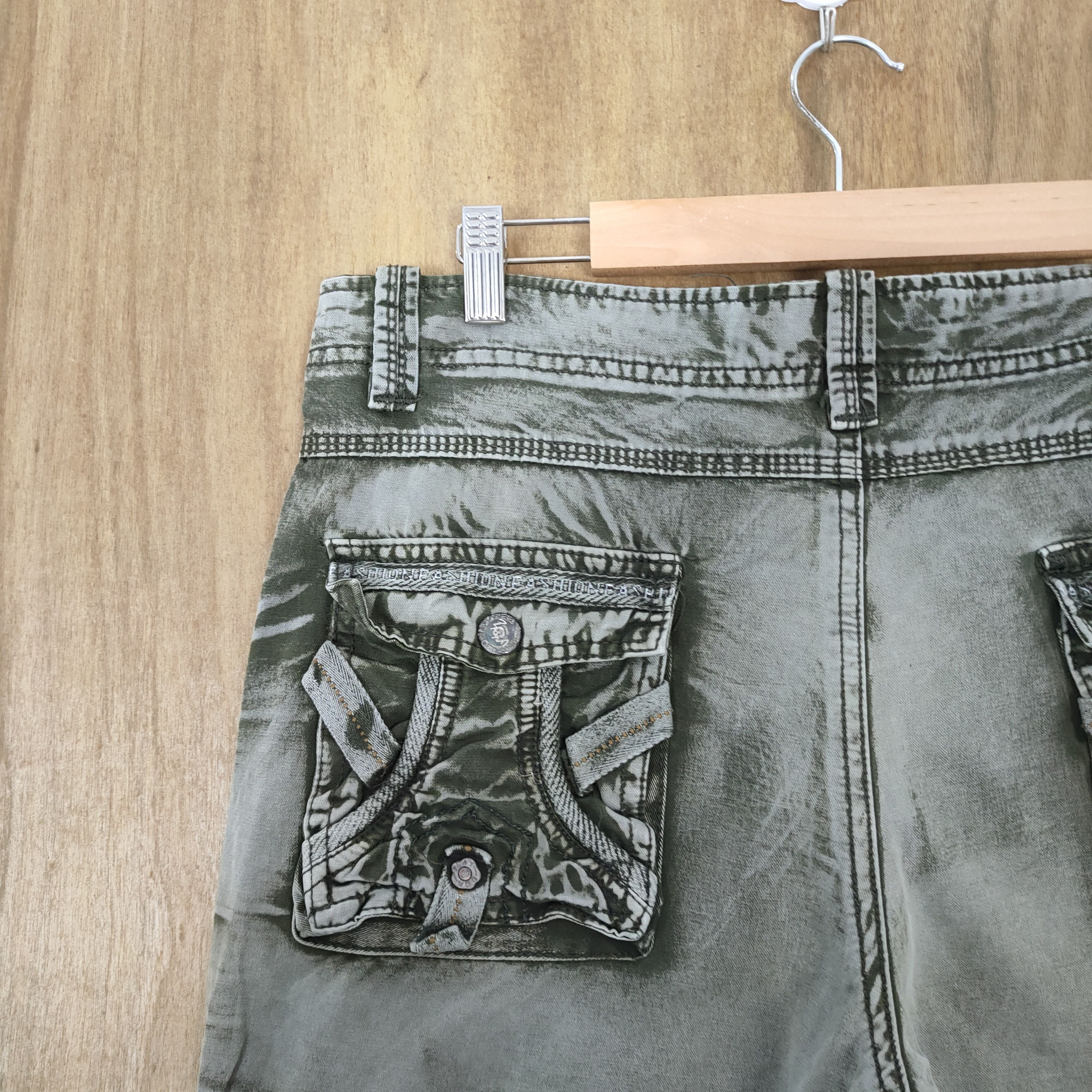 Japanese Brand VINTAGE JAPANESE BONDAGE FADED CARGO PANTS Size US 32 / EU 48 - 12 Thumbnail