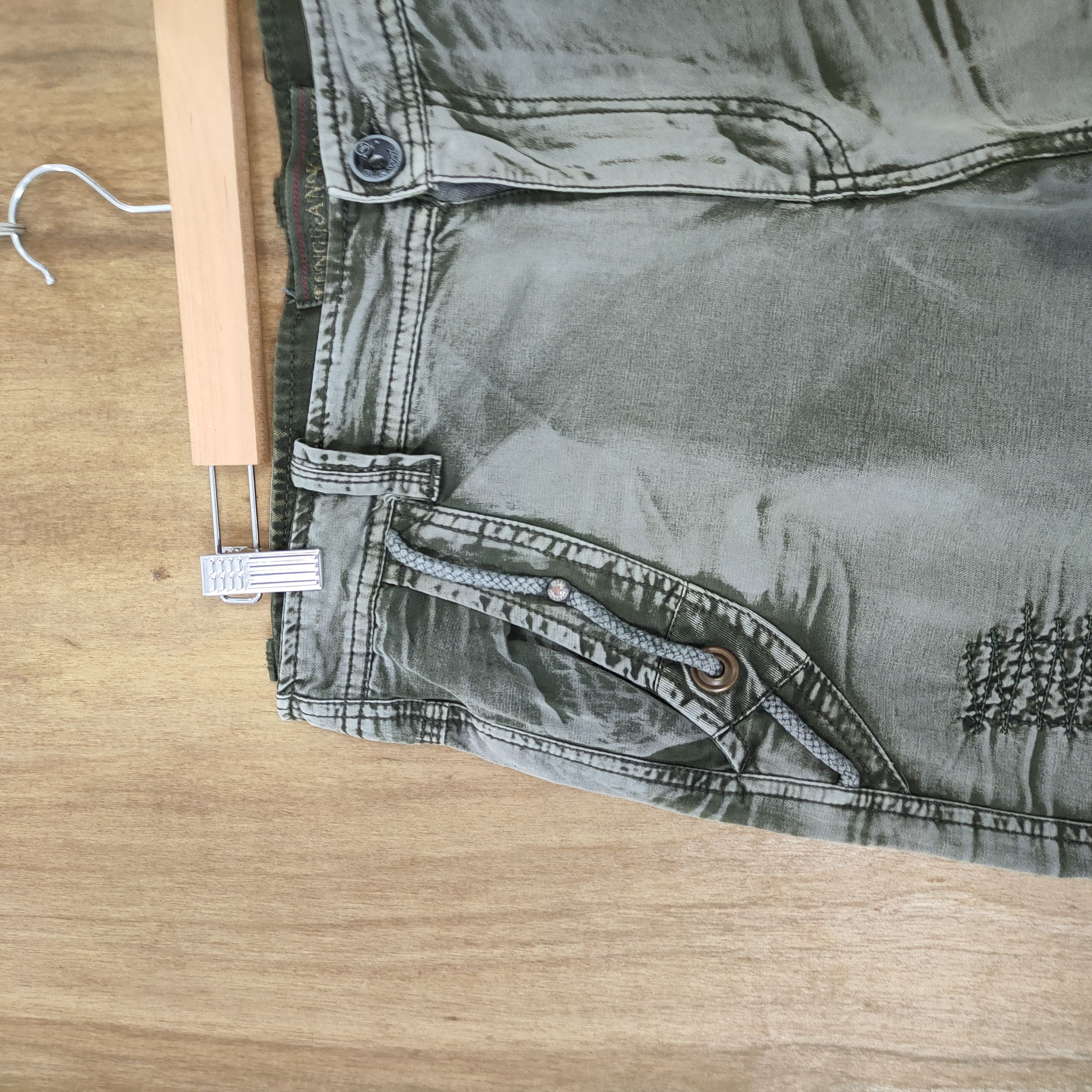 Japanese Brand VINTAGE JAPANESE BONDAGE FADED CARGO PANTS Size US 32 / EU 48 - 7 Thumbnail