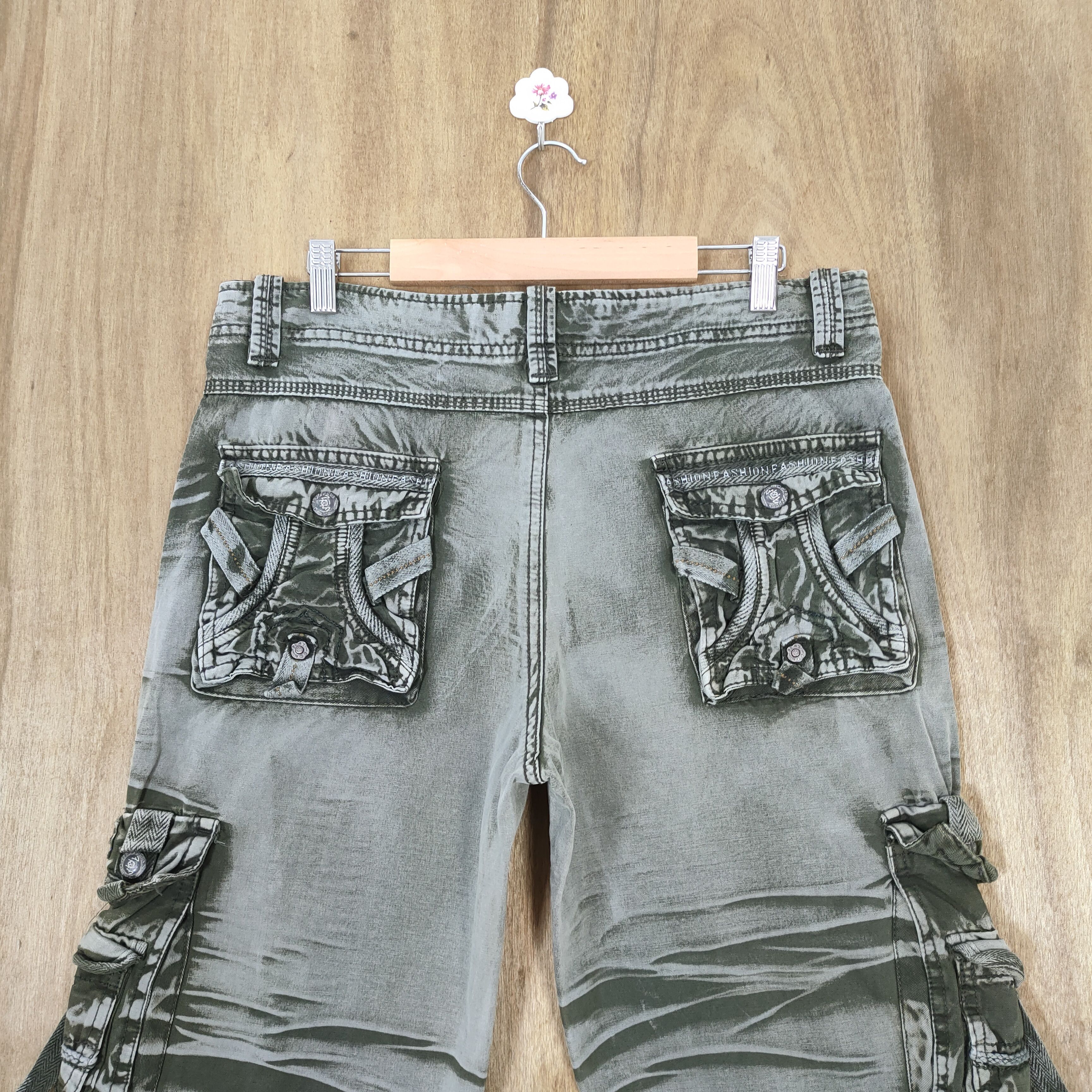 Japanese Brand VINTAGE JAPANESE BONDAGE FADED CARGO PANTS Size US 32 / EU 48 - 10 Thumbnail