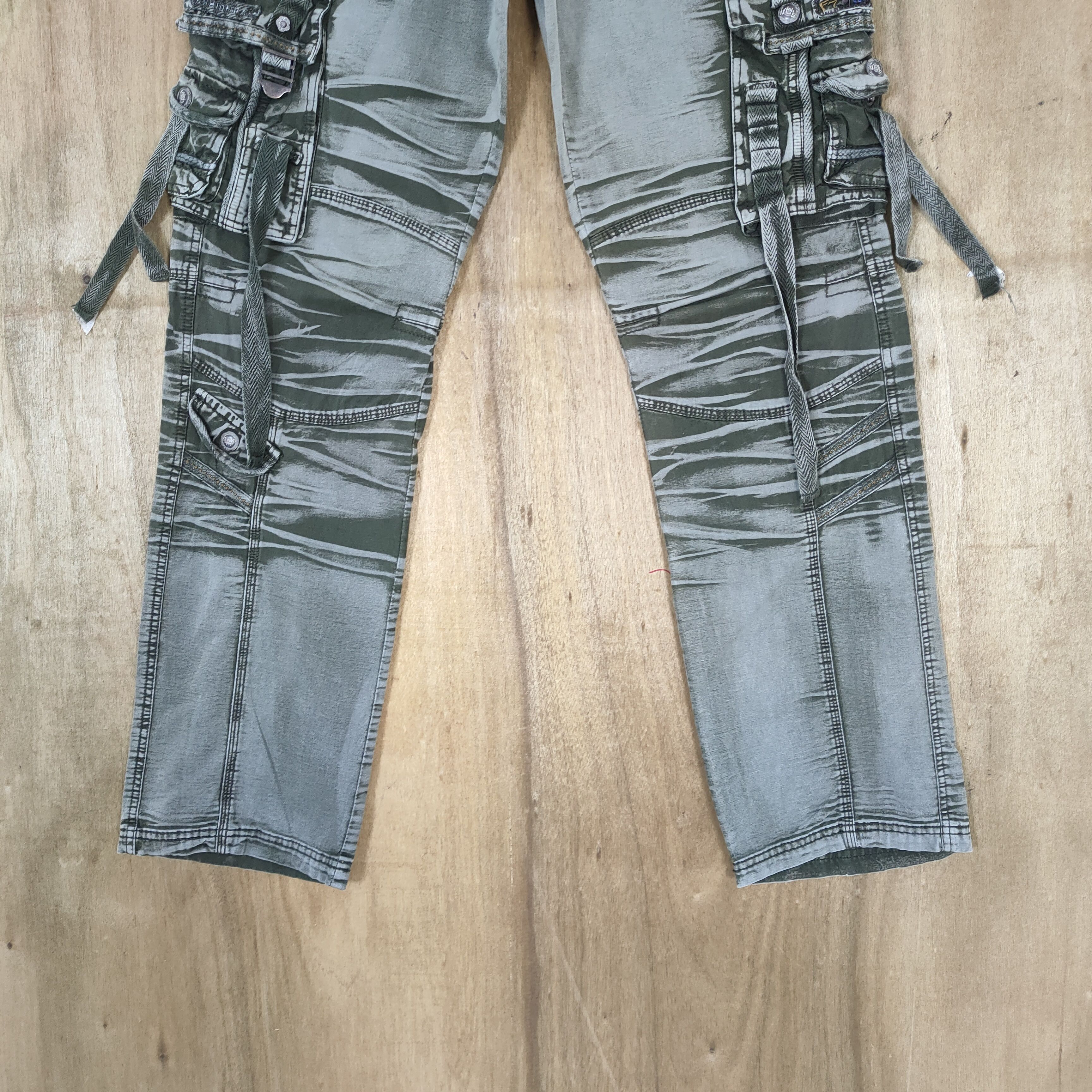 Japanese Brand VINTAGE JAPANESE BONDAGE FADED CARGO PANTS Size US 32 / EU 48 - 5 Thumbnail
