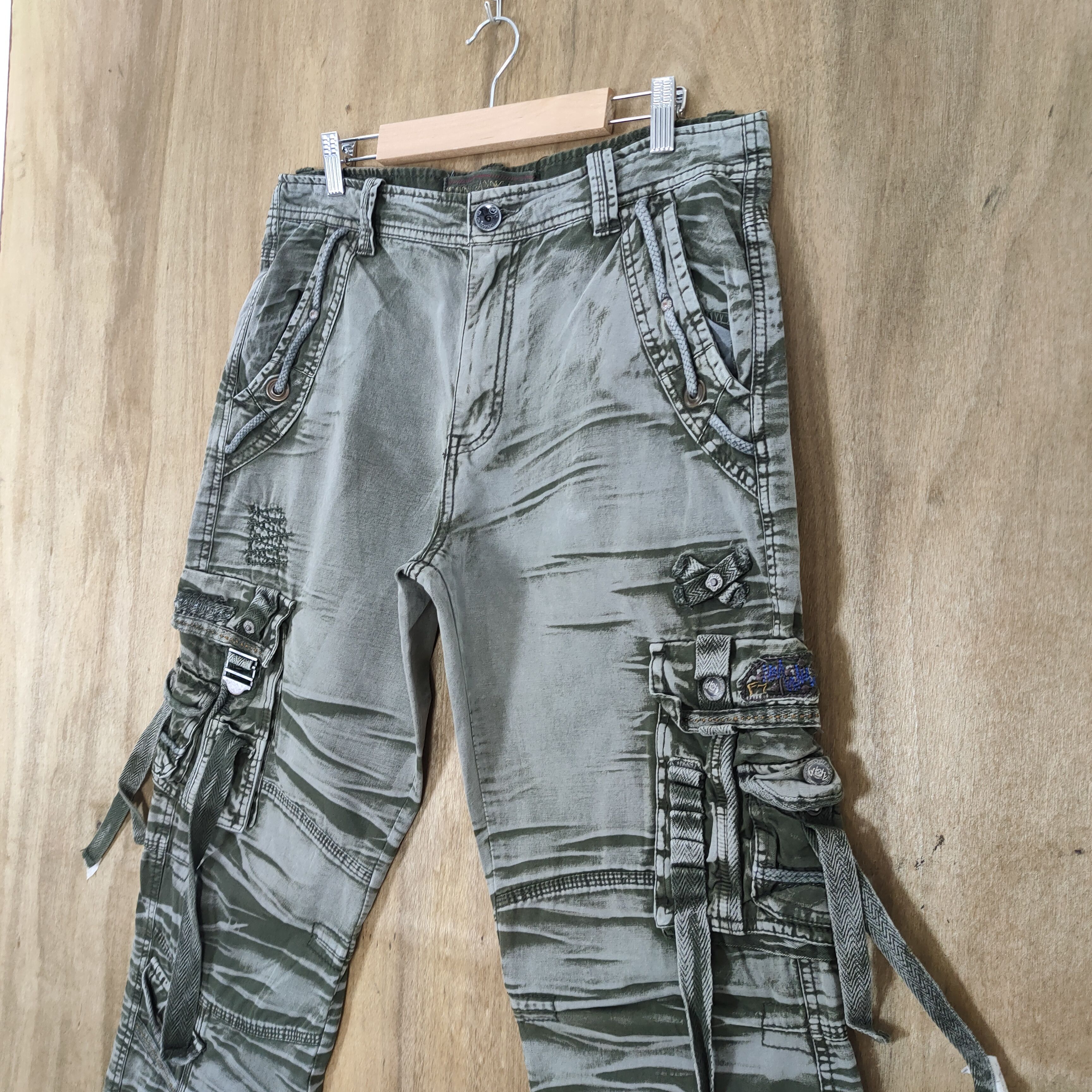 Japanese Brand VINTAGE JAPANESE BONDAGE FADED CARGO PANTS Size US 32 / EU 48 - 9 Thumbnail