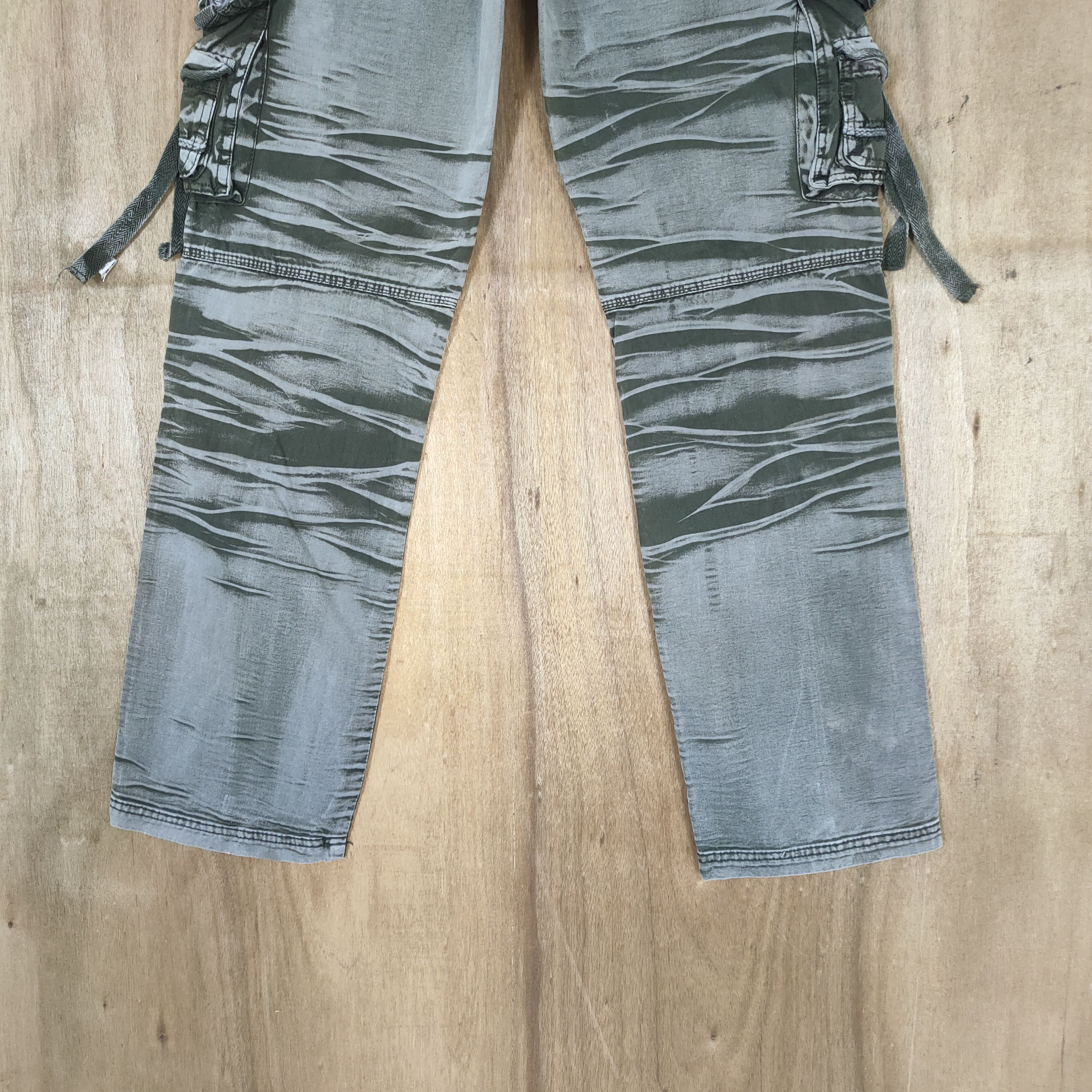Japanese Brand VINTAGE JAPANESE BONDAGE FADED CARGO PANTS Size US 32 / EU 48 - 11 Thumbnail