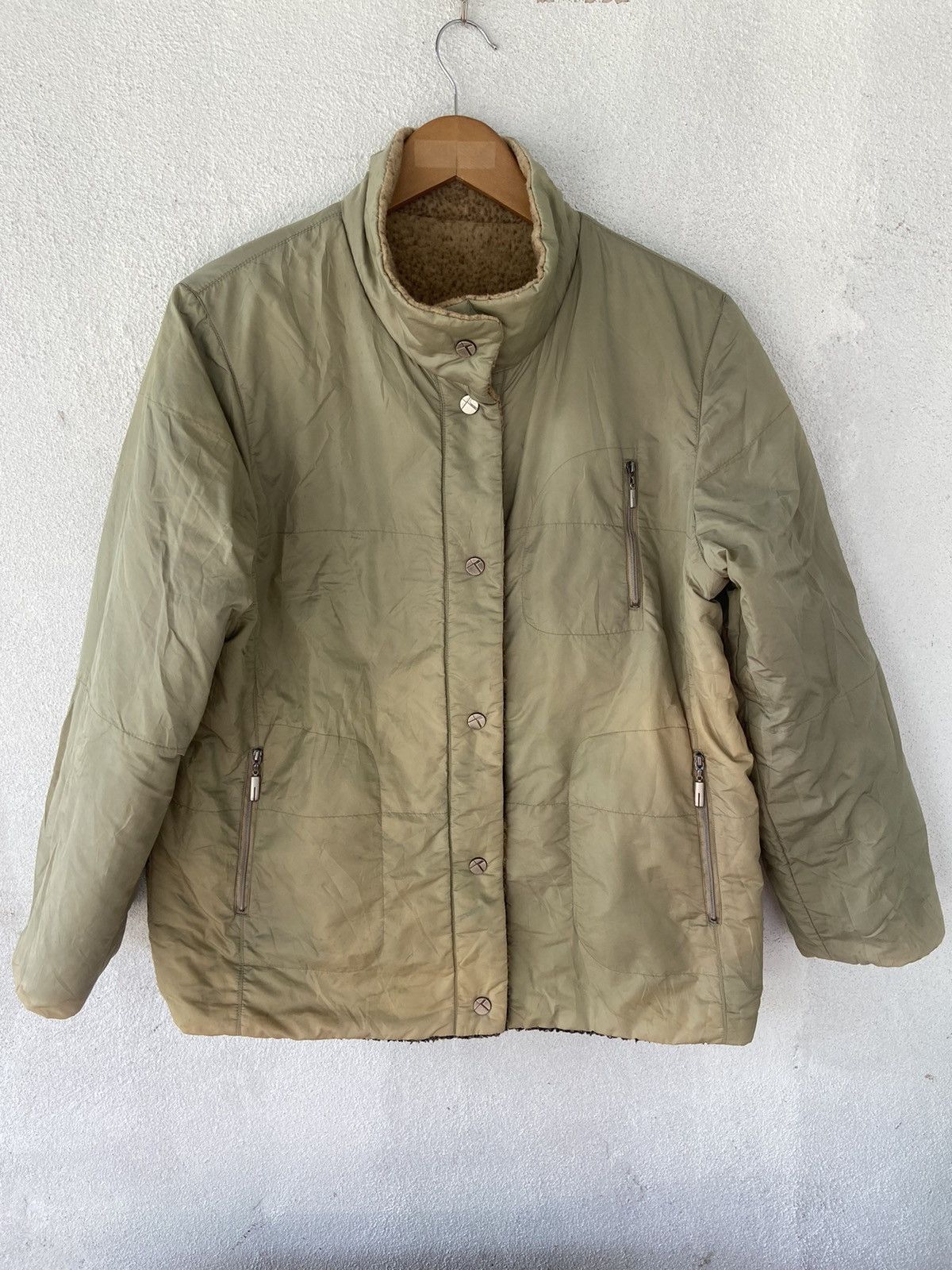 Designer Ellen Creation Button Up Reversible Fleece Jacket Size US S / EU 44-46 / 1 - 6 Thumbnail
