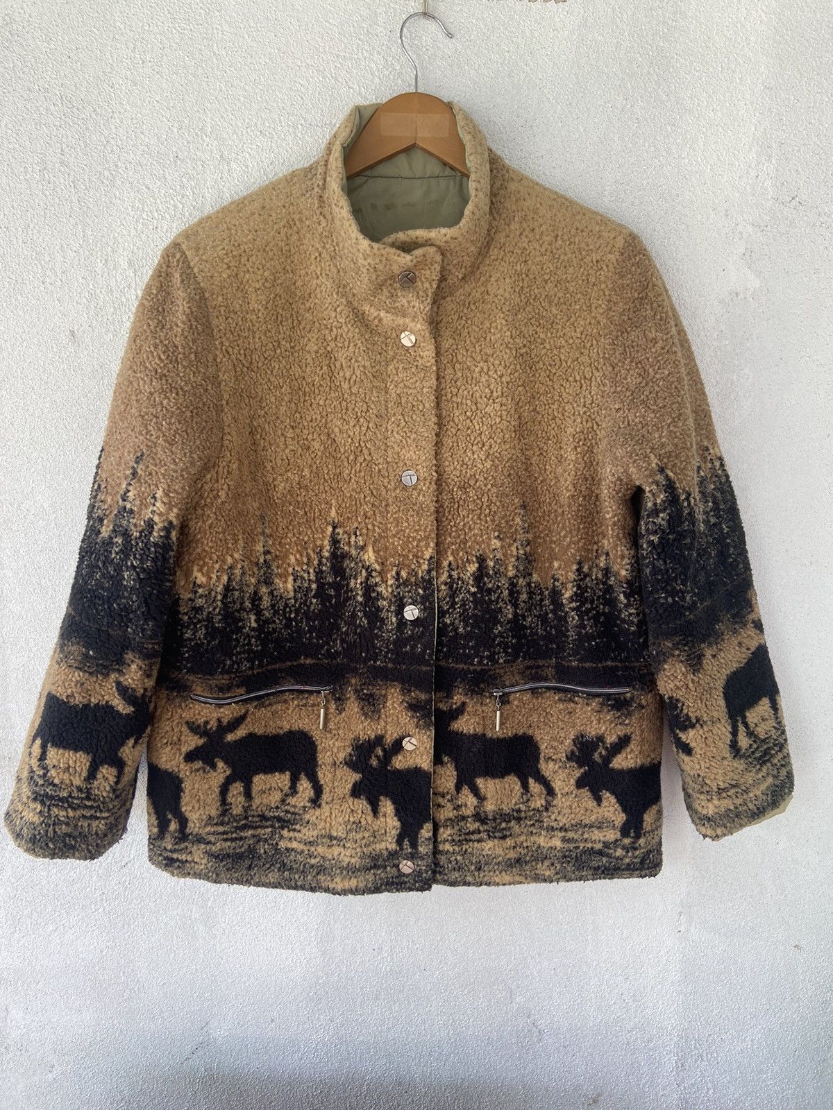 Designer Ellen Creation Button Up Reversible Fleece Jacket Size US S / EU 44-46 / 1 - 1 Thumbnail