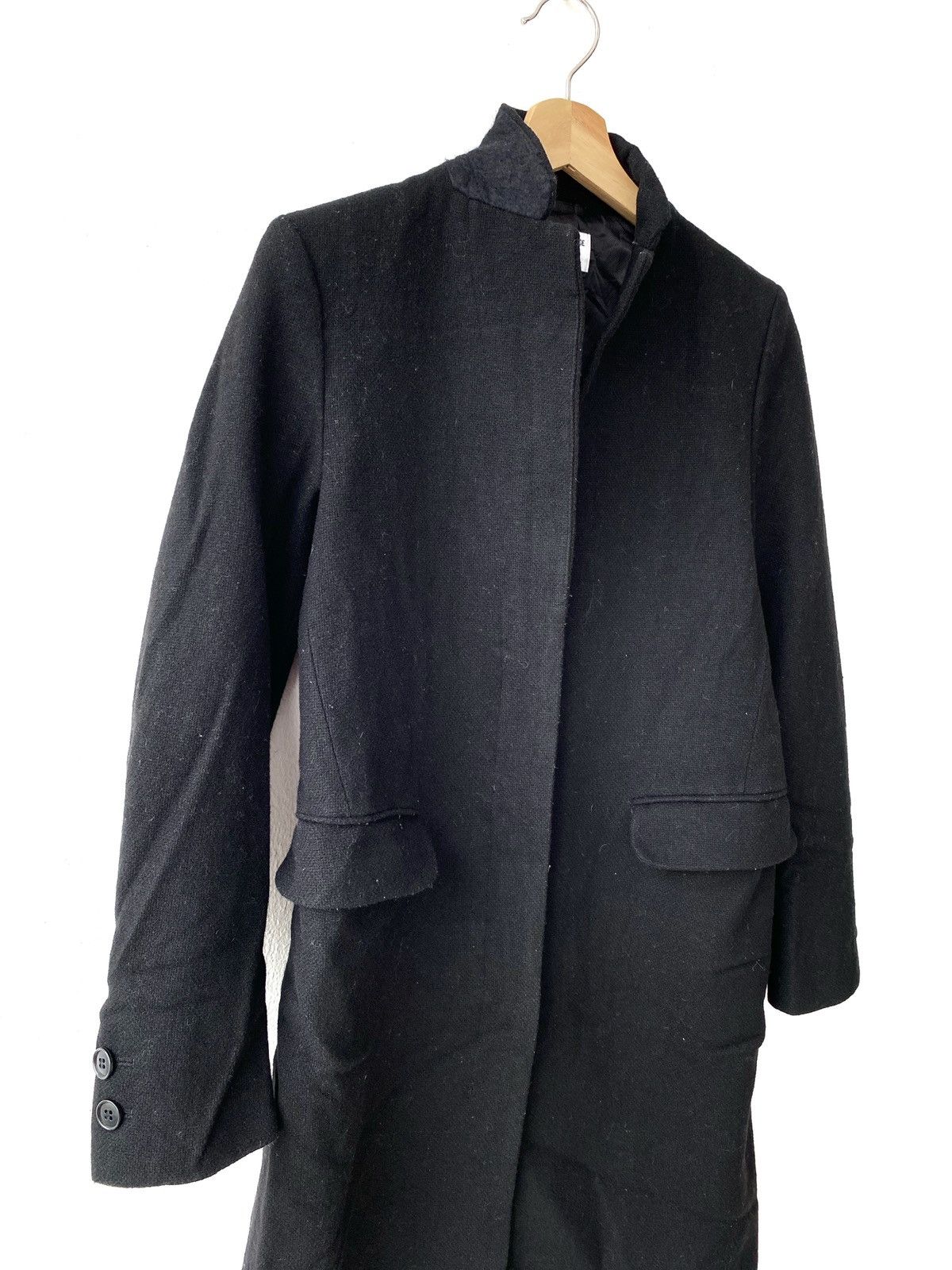 Designer Ines De La Fressange Paris x Uniqlo Wool Trench Coat Size M / US 6-8 / IT 42-44 - 2 Thumbnail
