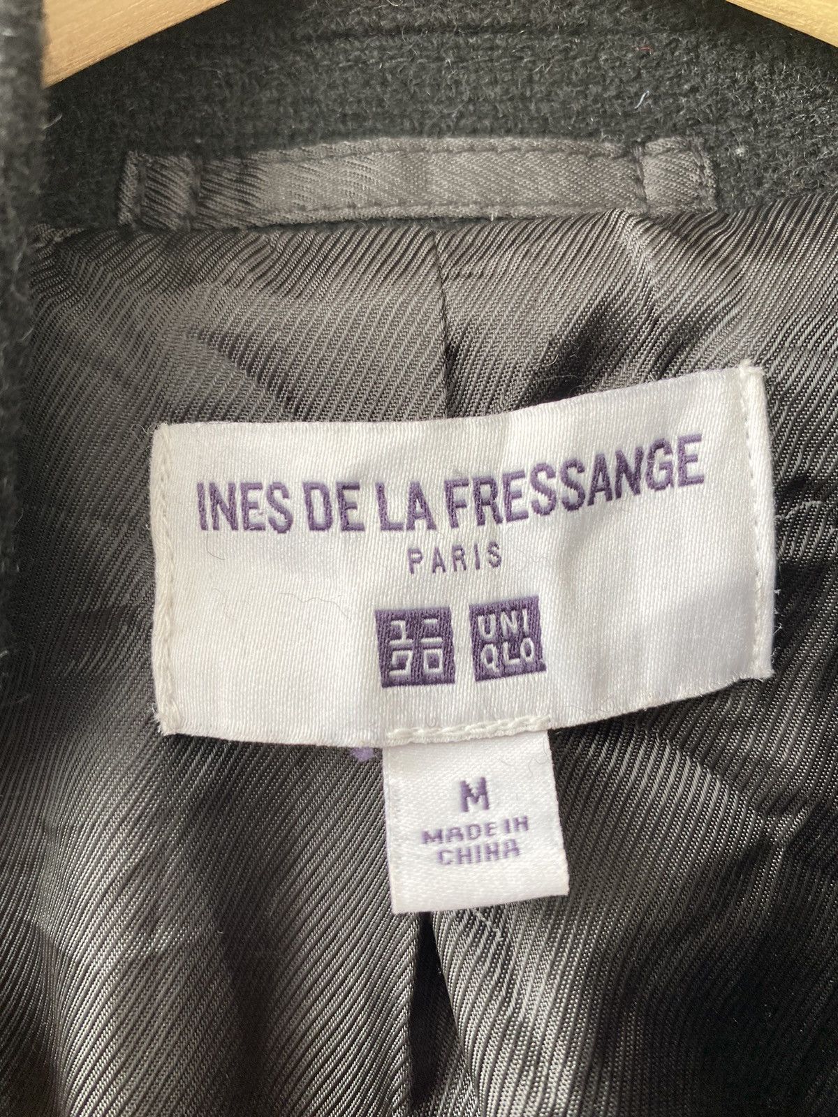 Designer Ines De La Fressange Paris x Uniqlo Wool Trench Coat Size M / US 6-8 / IT 42-44 - 6 Thumbnail