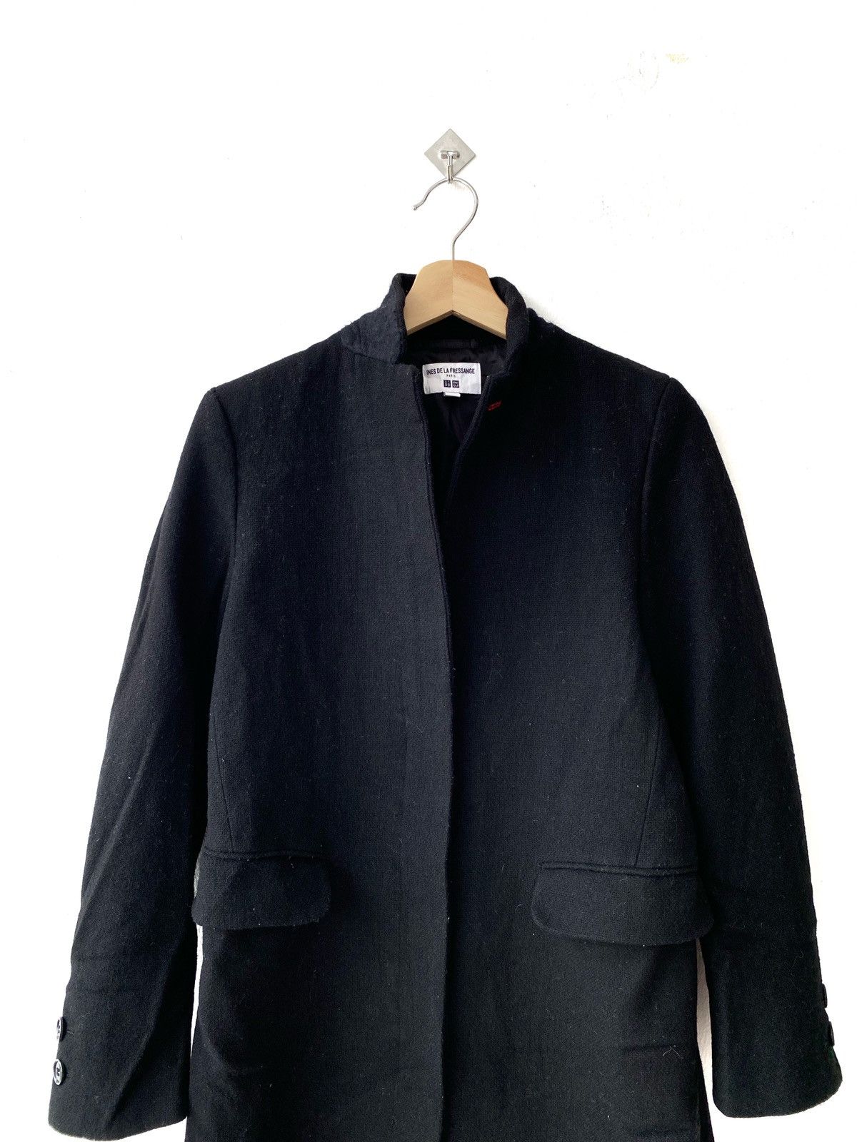 Designer Ines De La Fressange Paris x Uniqlo Wool Trench Coat Size M / US 6-8 / IT 42-44 - 3 Thumbnail