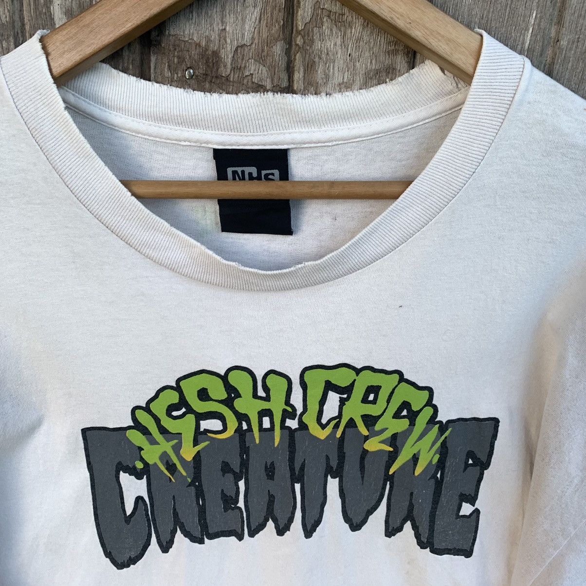 Santa Cruz Skateboards Vintage NHS X Hesh Crew Creature Tee Size US XL / EU 56 / 4 - 4 Thumbnail