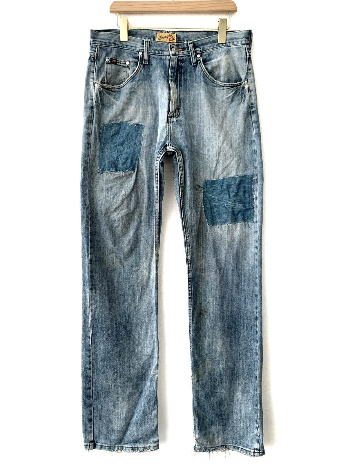 Vintage Vintage Wrangler Patchwork Design Kapital Visvim Style Jeans Size US 34 / EU 50 - 1 Thumbnail