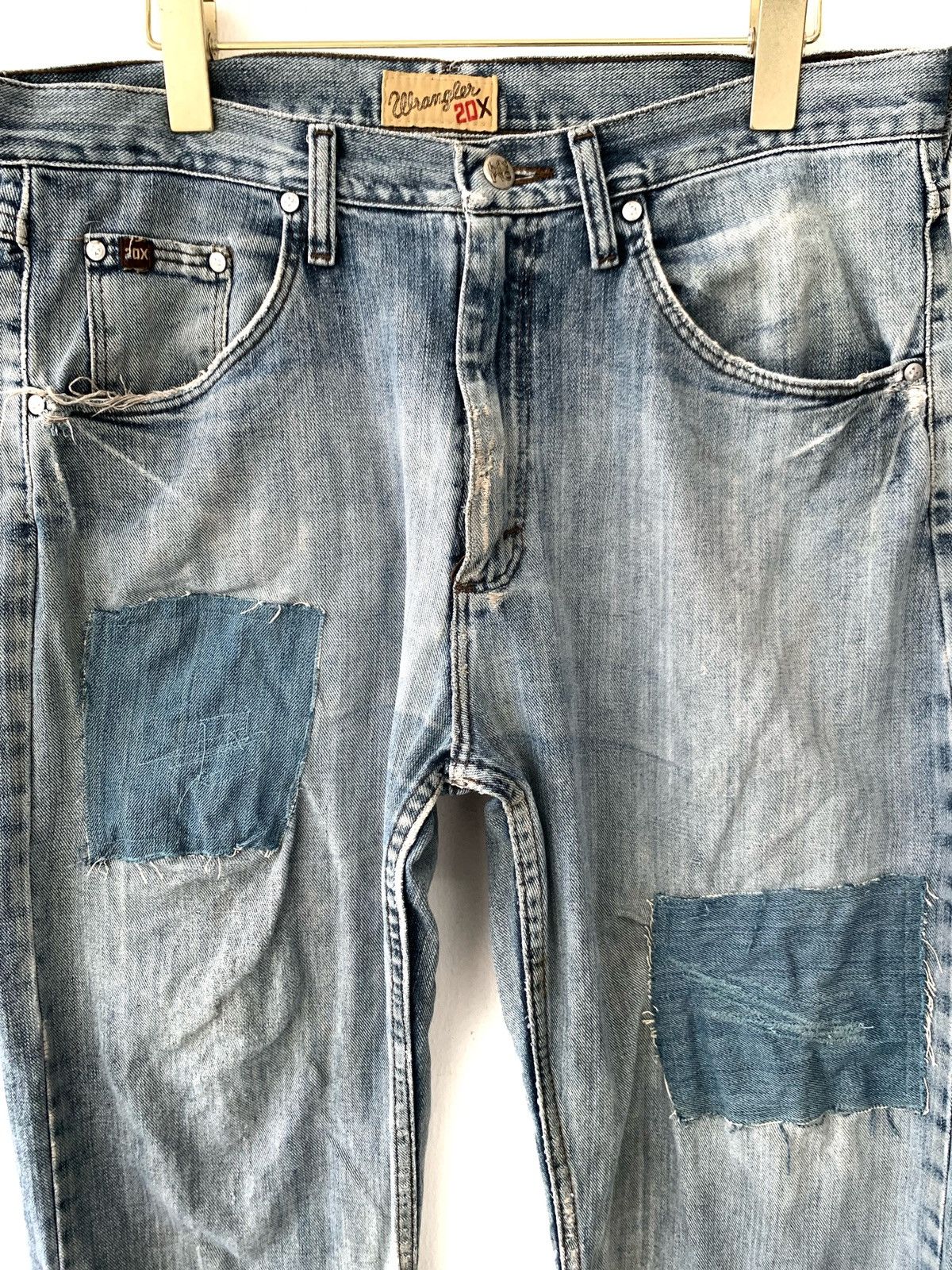 Vintage Vintage Wrangler Patchwork Design Kapital Visvim Style Jeans Size US 34 / EU 50 - 3 Thumbnail