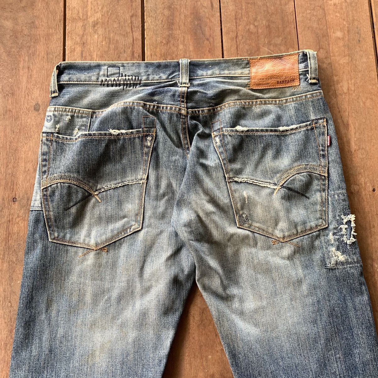 Other Japanese Brand Bartack Jeans Size US 35 - 3 Thumbnail