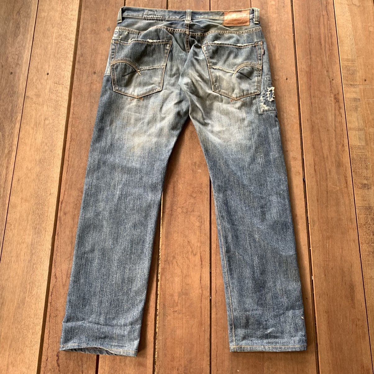 Other Japanese Brand Bartack Jeans Size US 35 - 2 Thumbnail