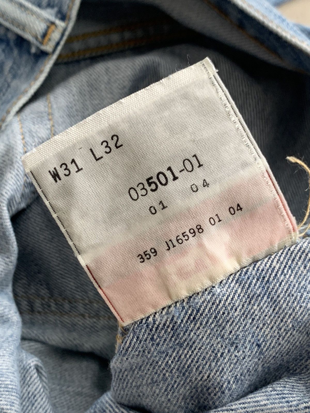 Levi's Vintage Levis 501 Distressed Painted Denim Jeans Size US 32 / EU 48 - 13 Thumbnail