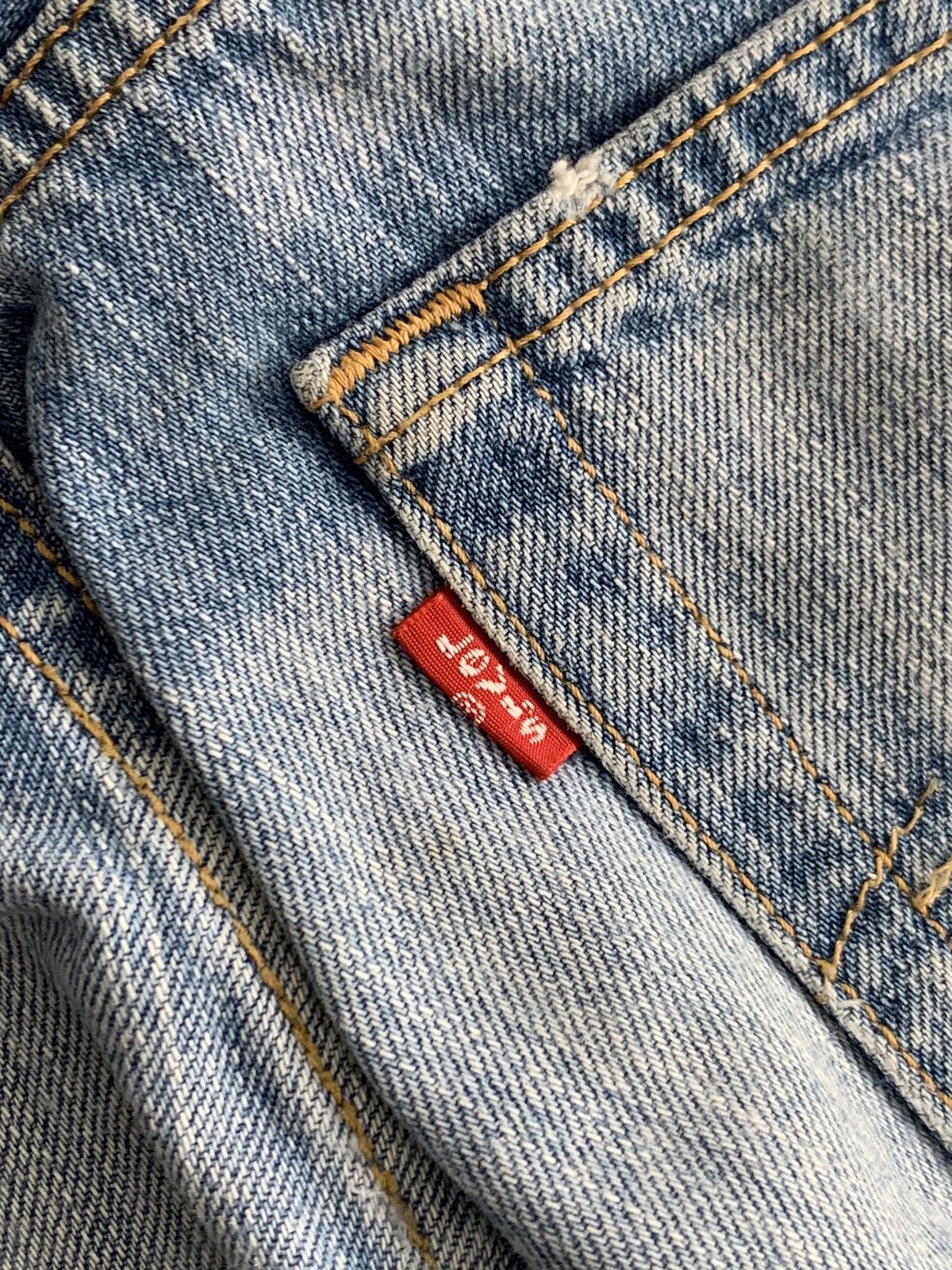Levi's Vintage Levis 501 Distressed Painted Denim Jeans Size US 32 / EU 48 - 8 Thumbnail