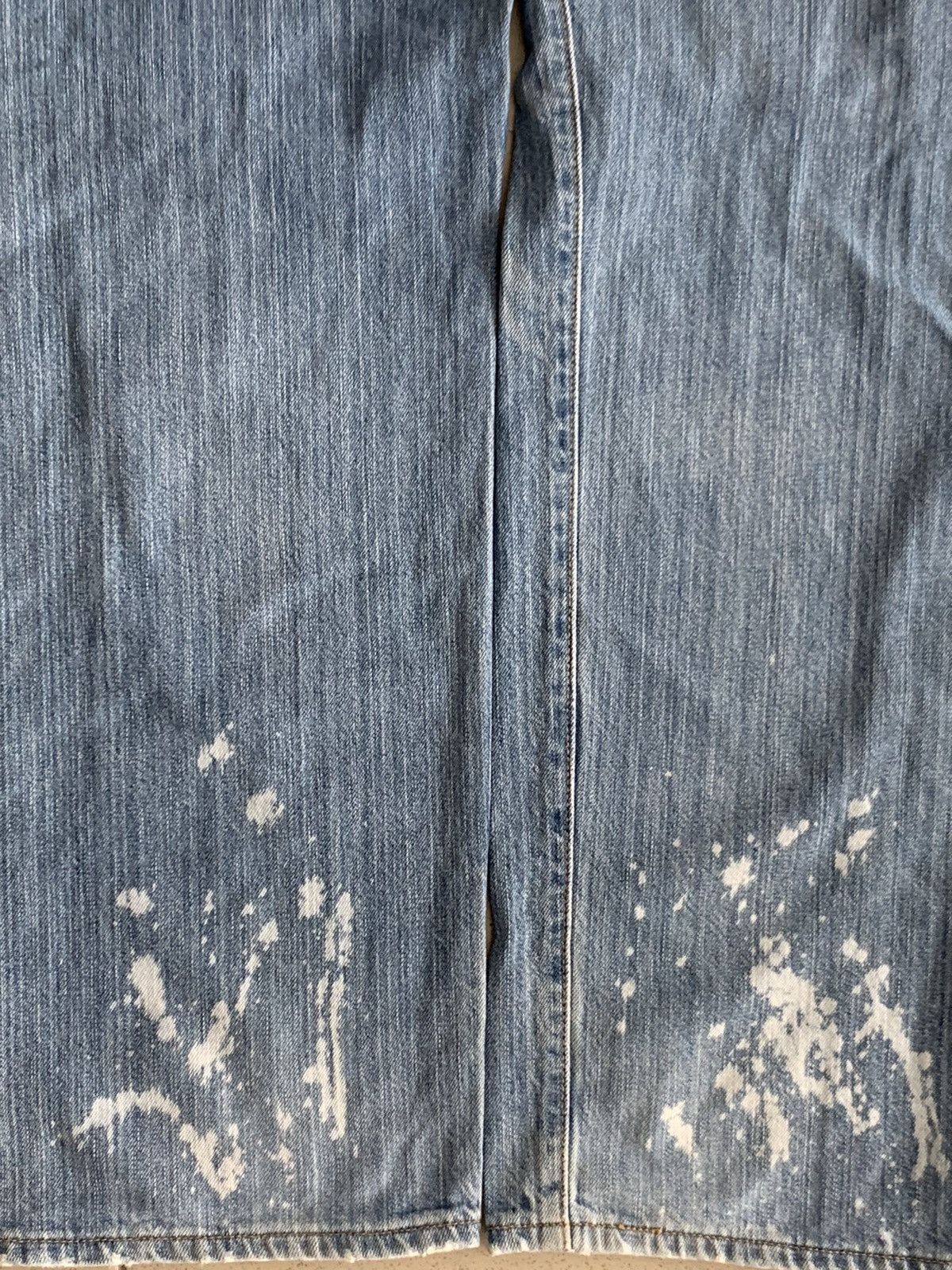 Levi's Vintage Levis 501 Distressed Painted Denim Jeans Size US 32 / EU 48 - 7 Thumbnail