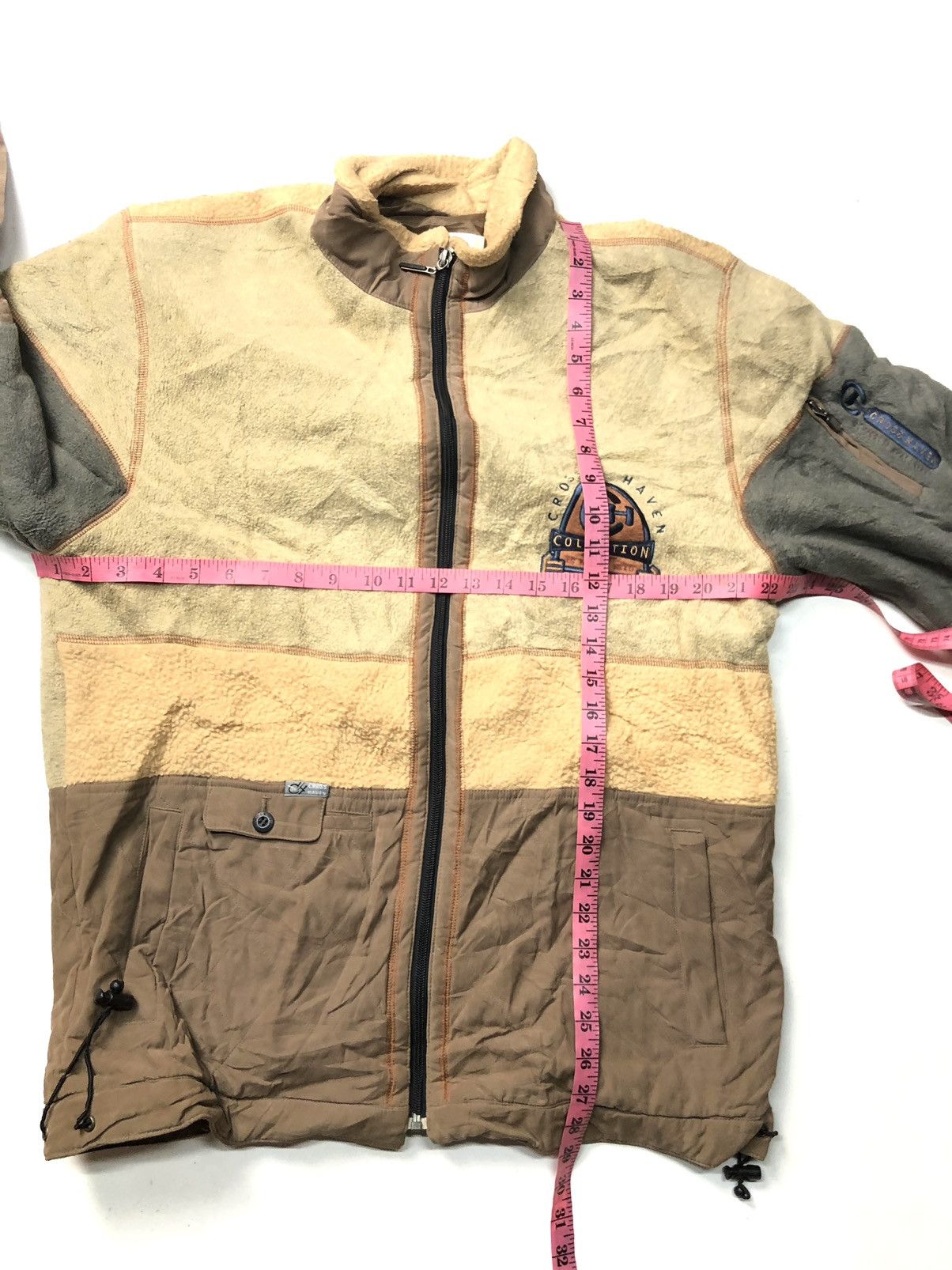 Japanese Brand × Vintage VINTAGE CH CROSS HAVEN COLLECTION FLEECE PATCHWORK JACKET Size US M / EU 48-50 / 2 - 15 Thumbnail