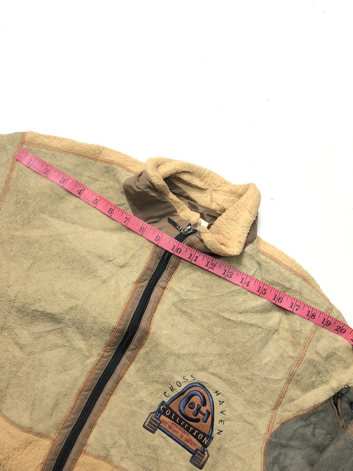 Japanese Brand × Vintage VINTAGE CH CROSS HAVEN COLLECTION FLEECE PATCHWORK JACKET Size US M / EU 48-50 / 2 - 13 Thumbnail