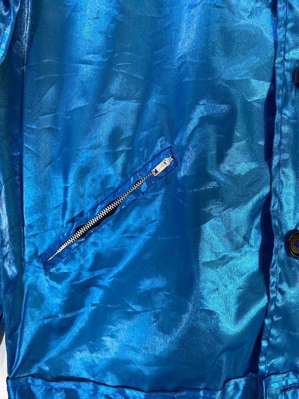 Vintage Vintage Artex Specially Made Blue Satin Jacket Size US M / EU 48-50 / 2 - 8 Thumbnail