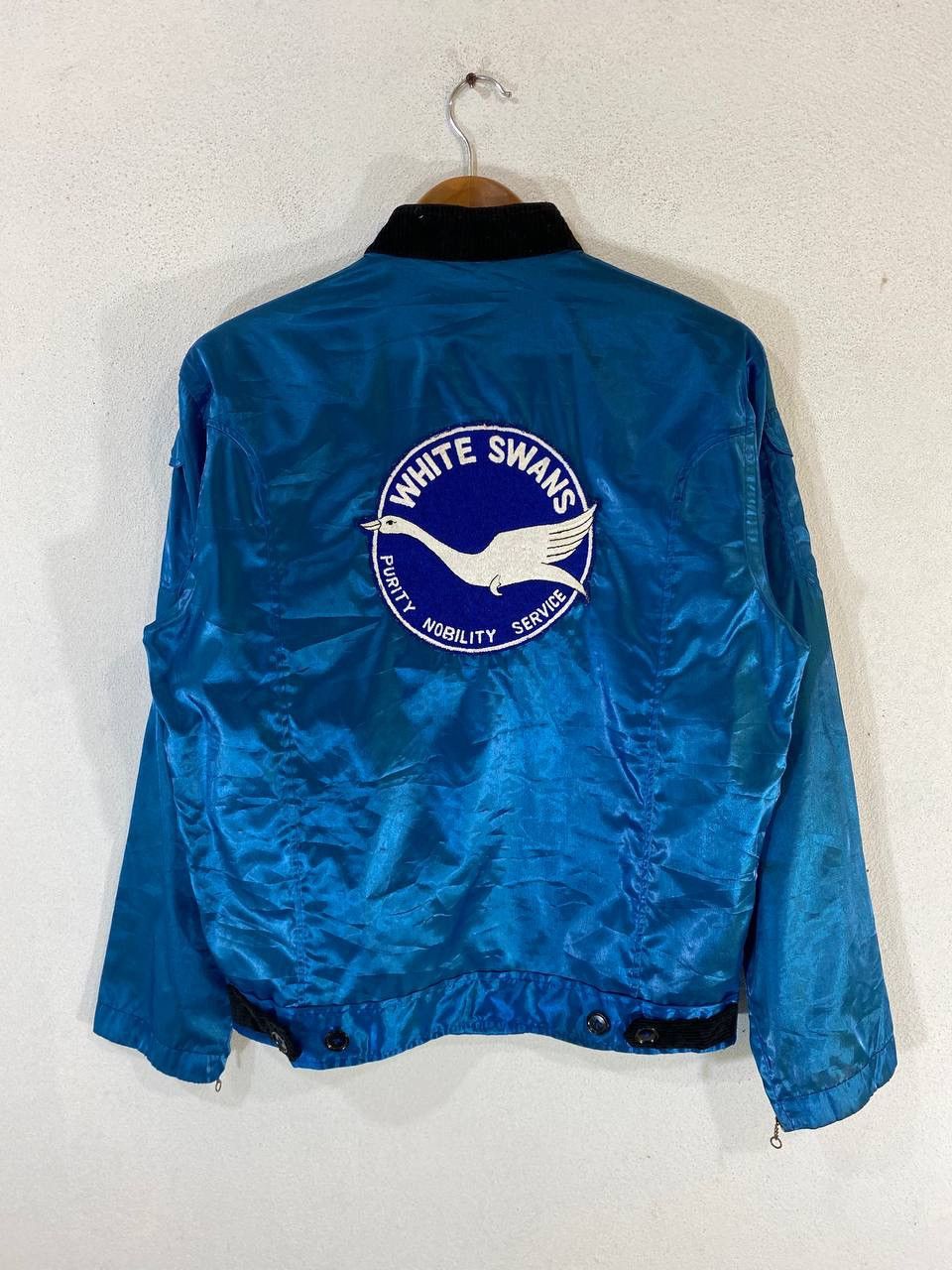 Vintage Vintage Artex Specially Made Blue Satin Jacket Size US M / EU 48-50 / 2 - 2 Thumbnail