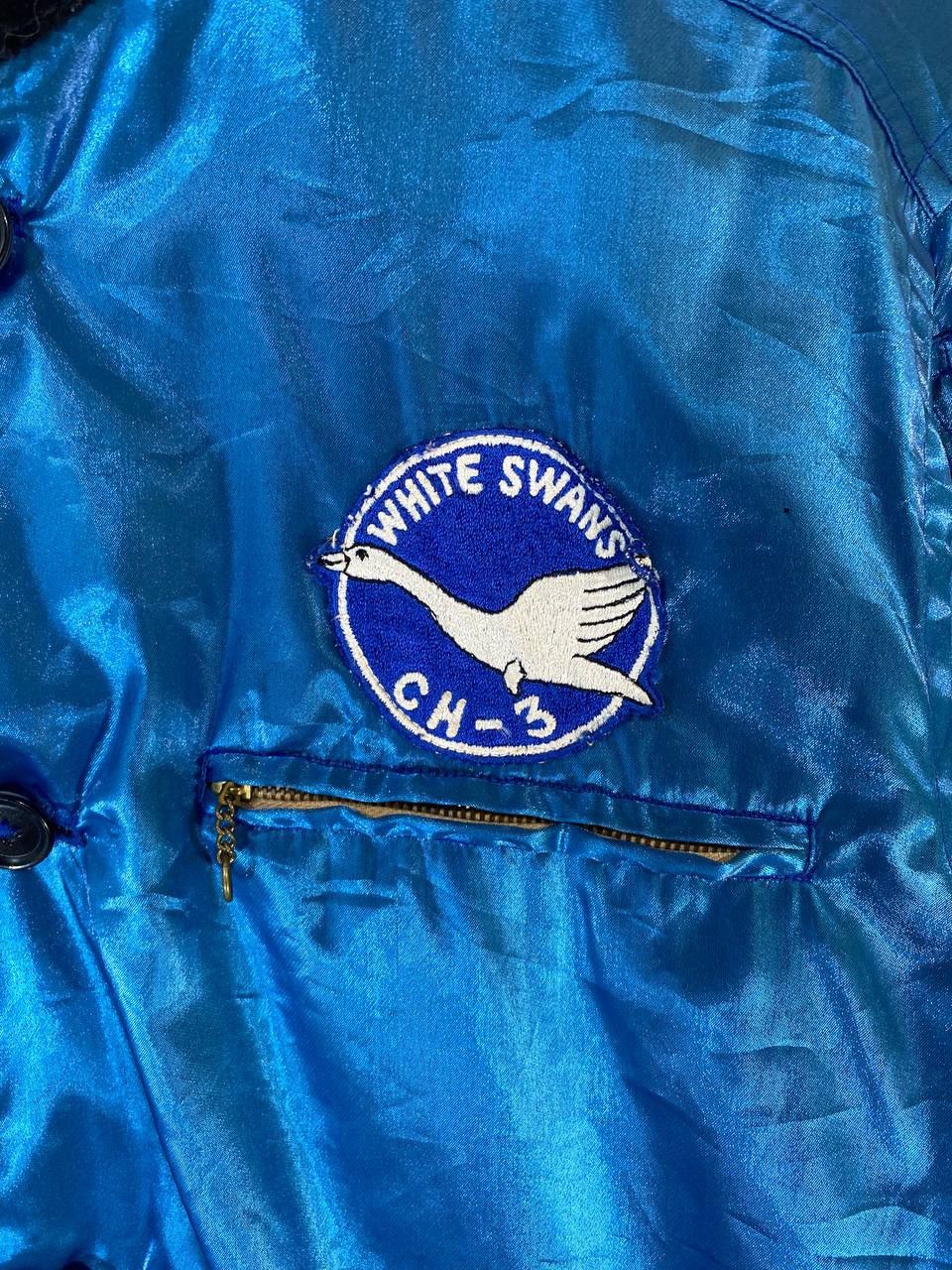 Vintage Vintage Artex Specially Made Blue Satin Jacket Size US M / EU 48-50 / 2 - 4 Thumbnail