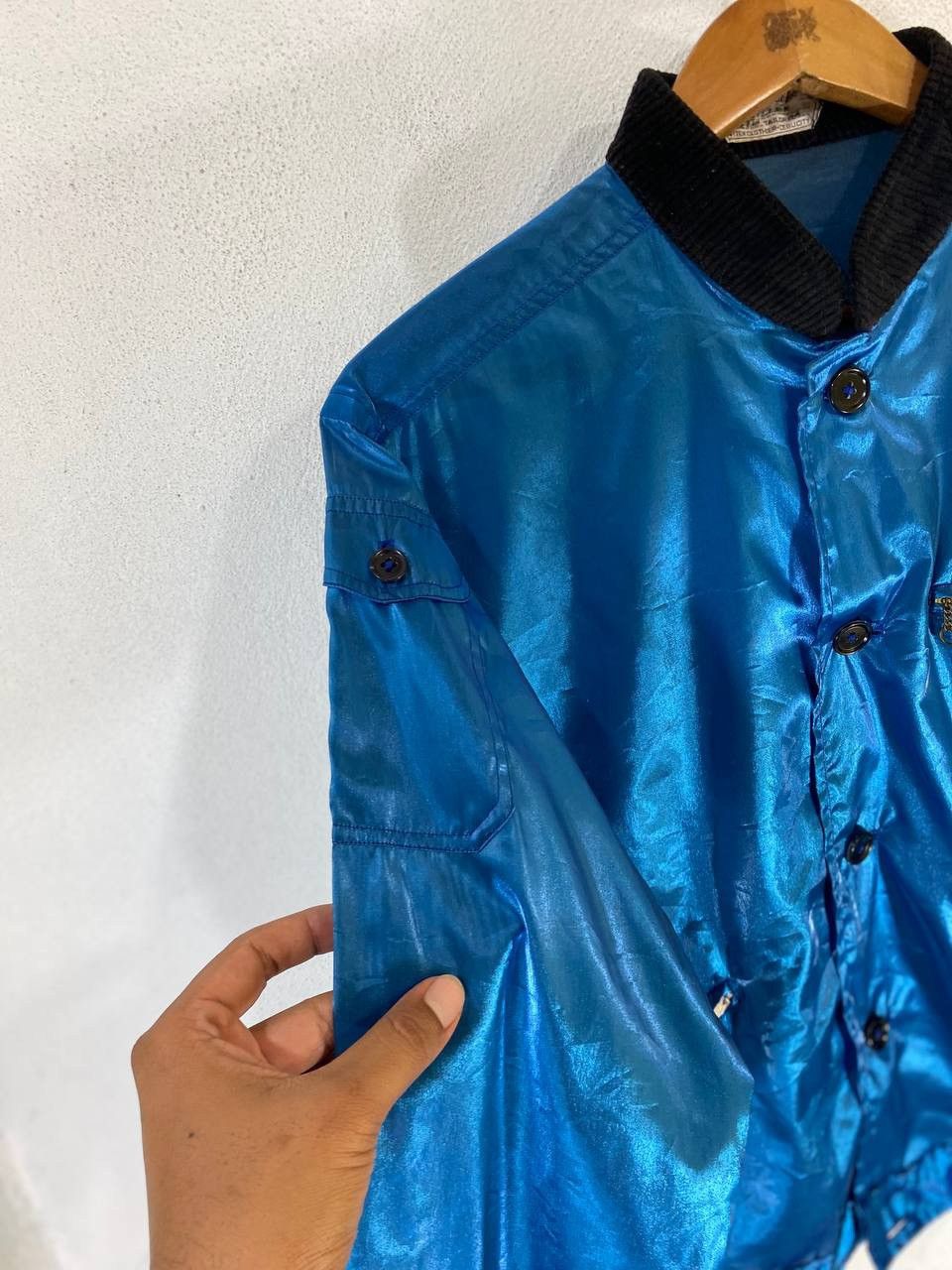 Vintage Vintage Artex Specially Made Blue Satin Jacket Size US M / EU 48-50 / 2 - 6 Thumbnail