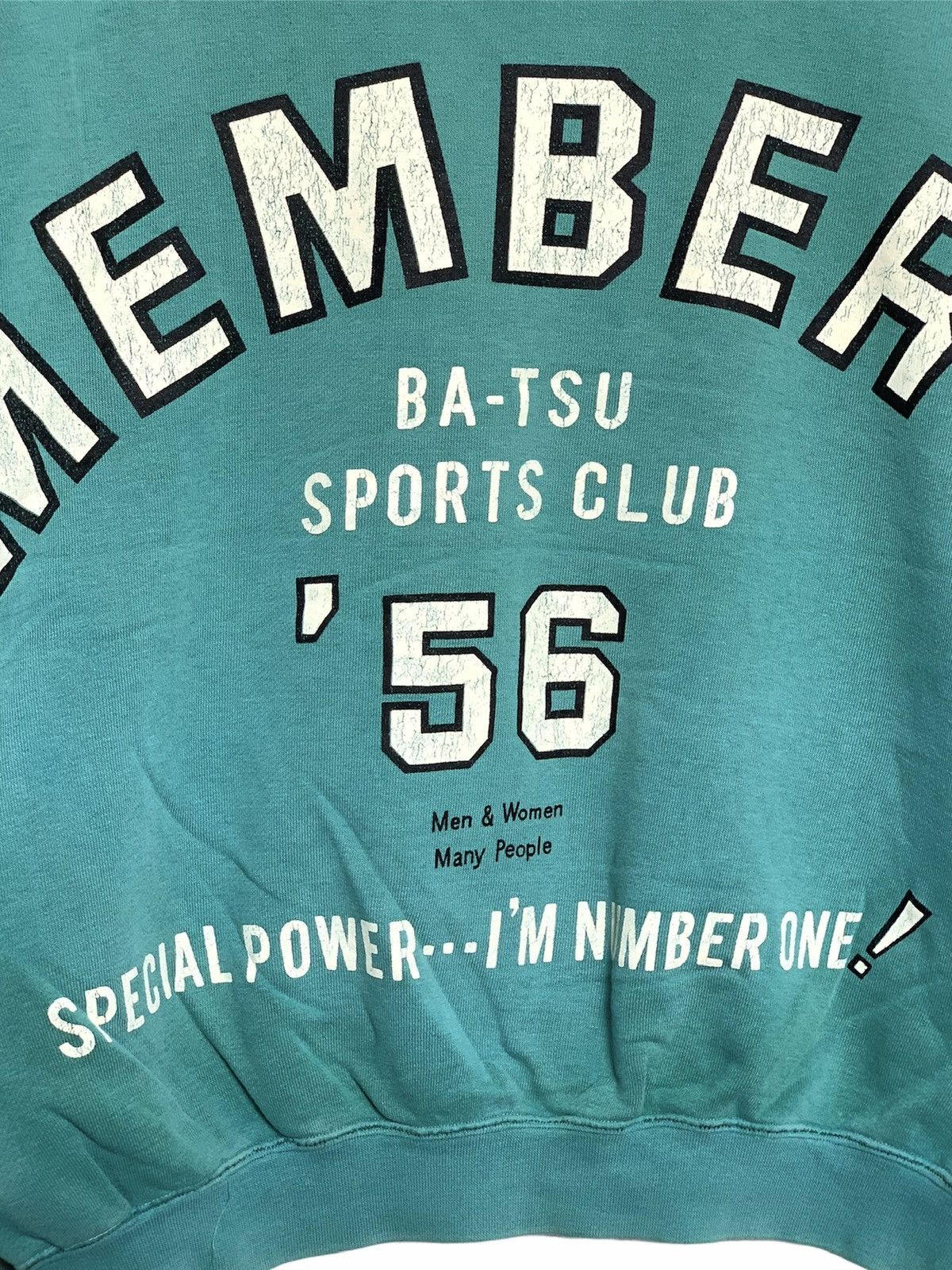Japanese Brand Vintage Ba-tsu Mens Crewneck Sweatshirt Size US S / EU 44-46 / 1 - 3 Thumbnail