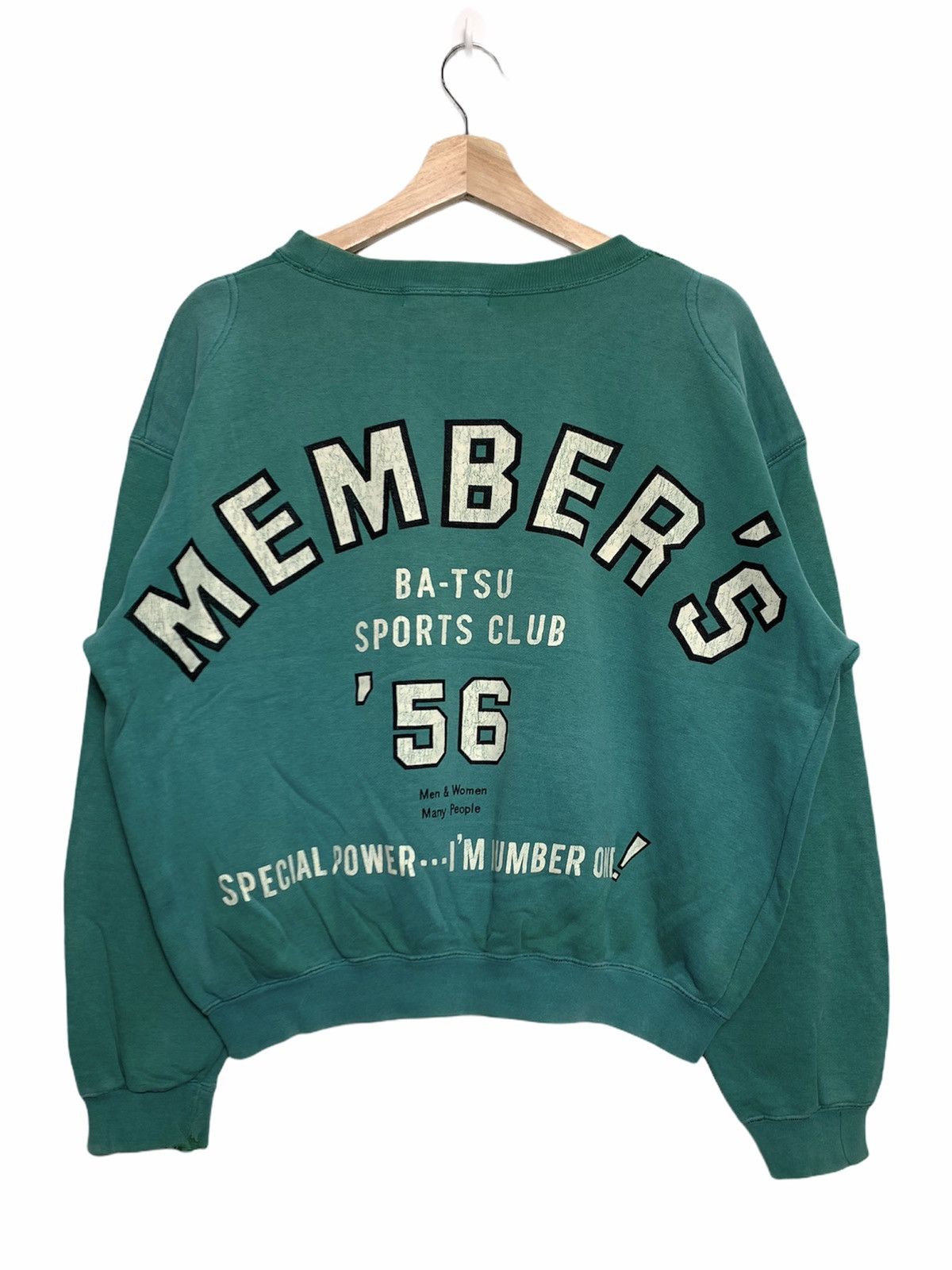 Japanese Brand Vintage Ba-tsu Mens Crewneck Sweatshirt Size US S / EU 44-46 / 1 - 1 Thumbnail
