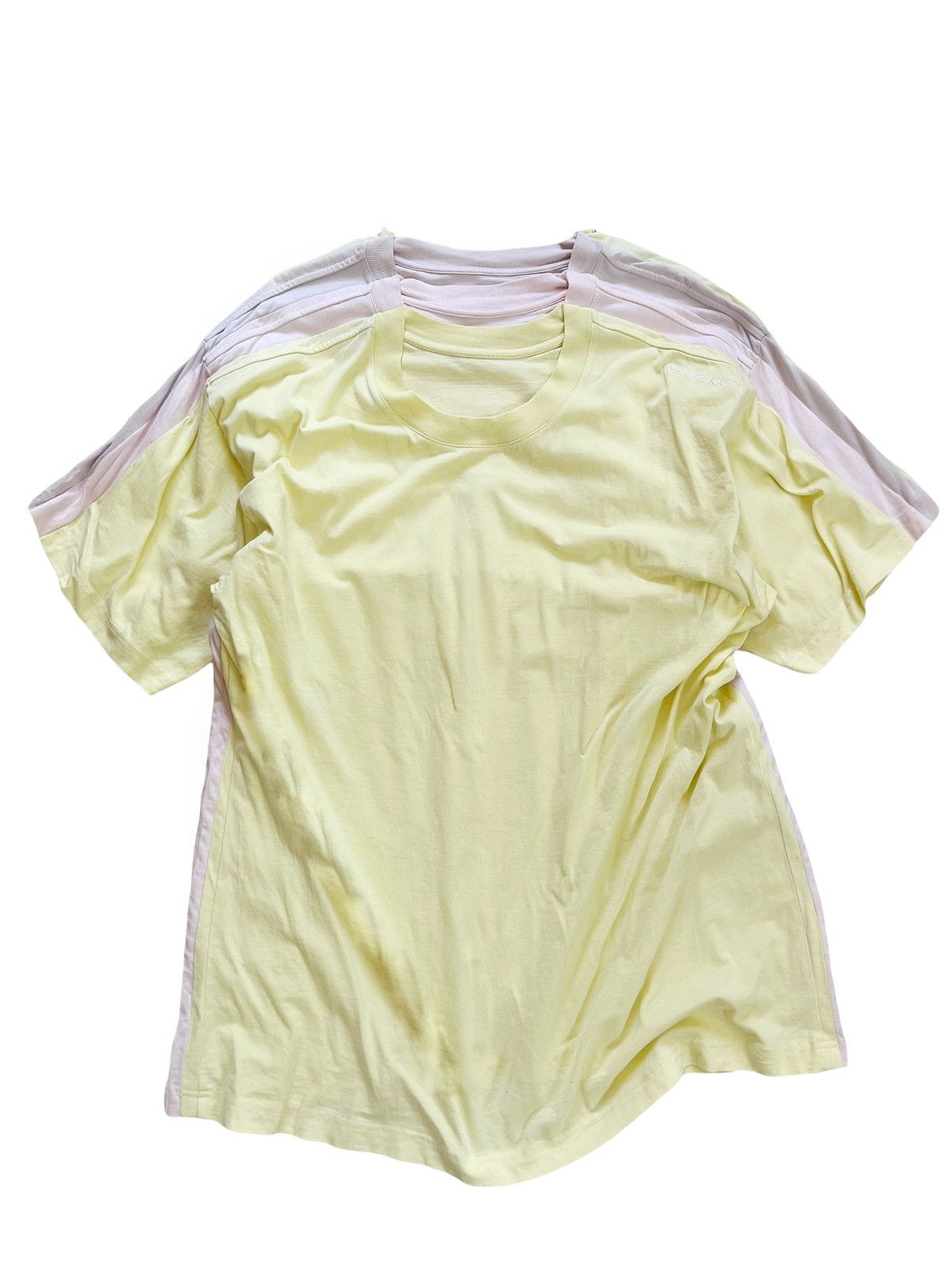 image of Yproject Multi Layer Oversized Tee in Yellow, Men's (Size Small)