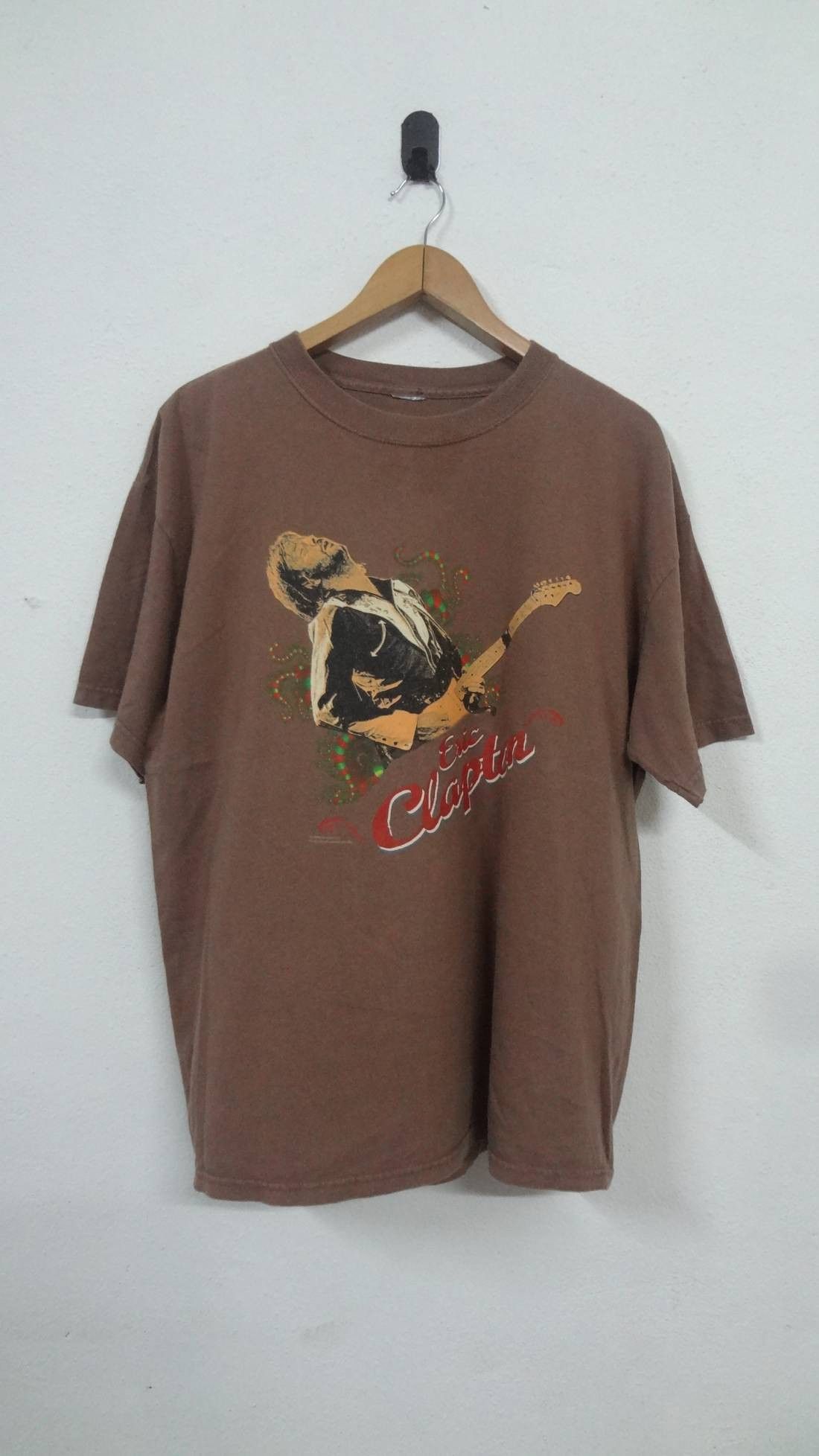 Eric Clapton T-Shirt Band Slow Hand Tour Tee Distressed