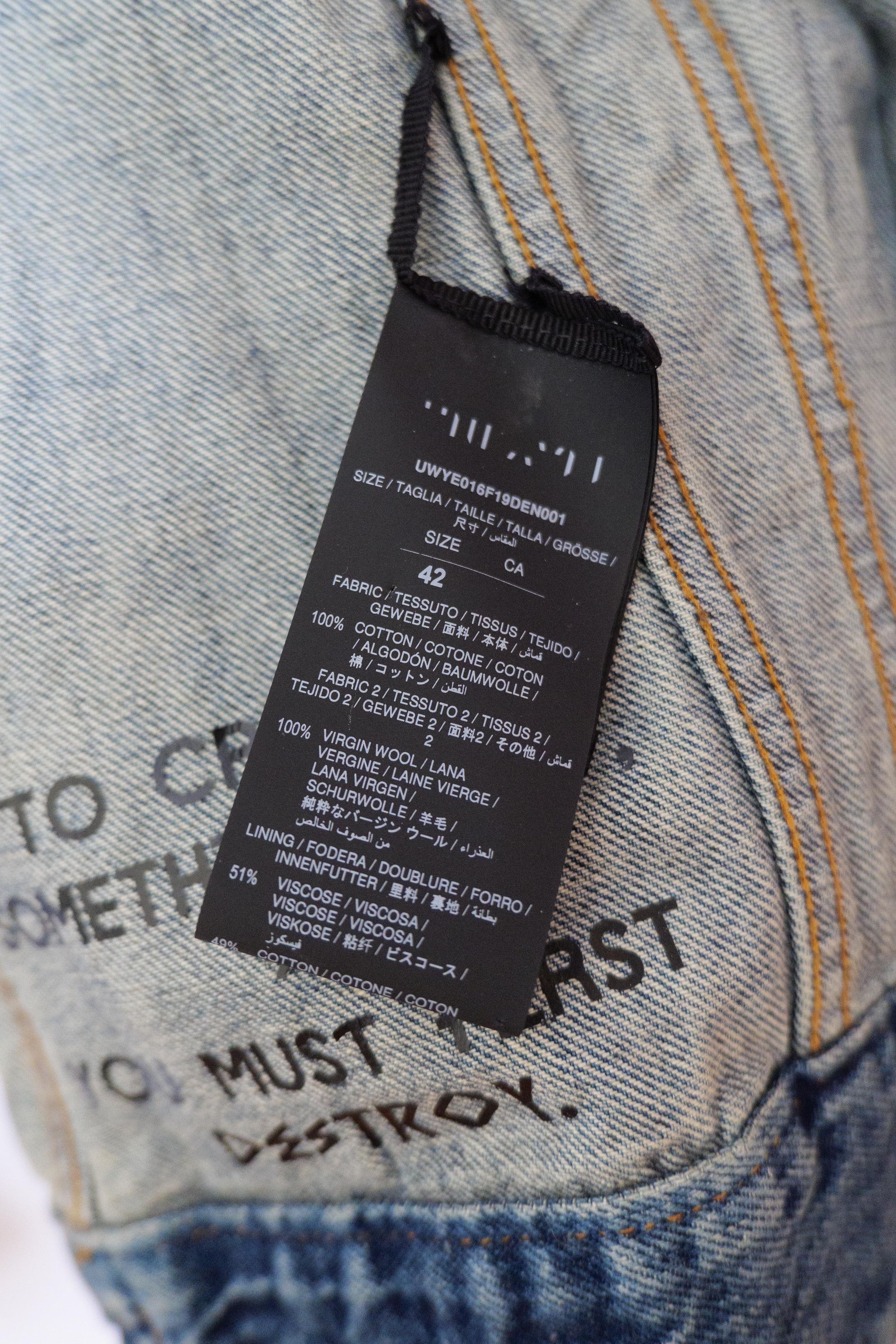 Ben Taverniti Unravel Project asymmetrical jacket Size US S / EU 44-46 / 1 - 5 Thumbnail