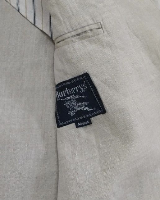 Burberry 🔥Vintage Burberrys' Cream Blazers Size 46R - 10 Thumbnail