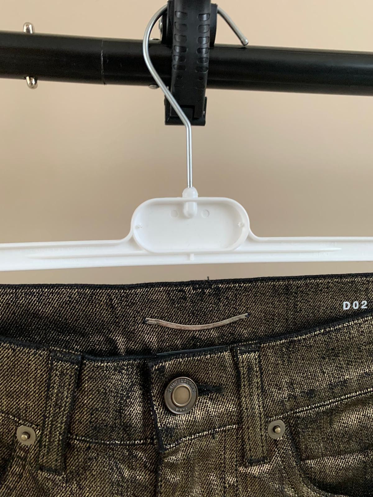 Saint Laurent Paris o1rshd1 D02 Denim in Gold Size US 26 / EU 42 - 6 Thumbnail