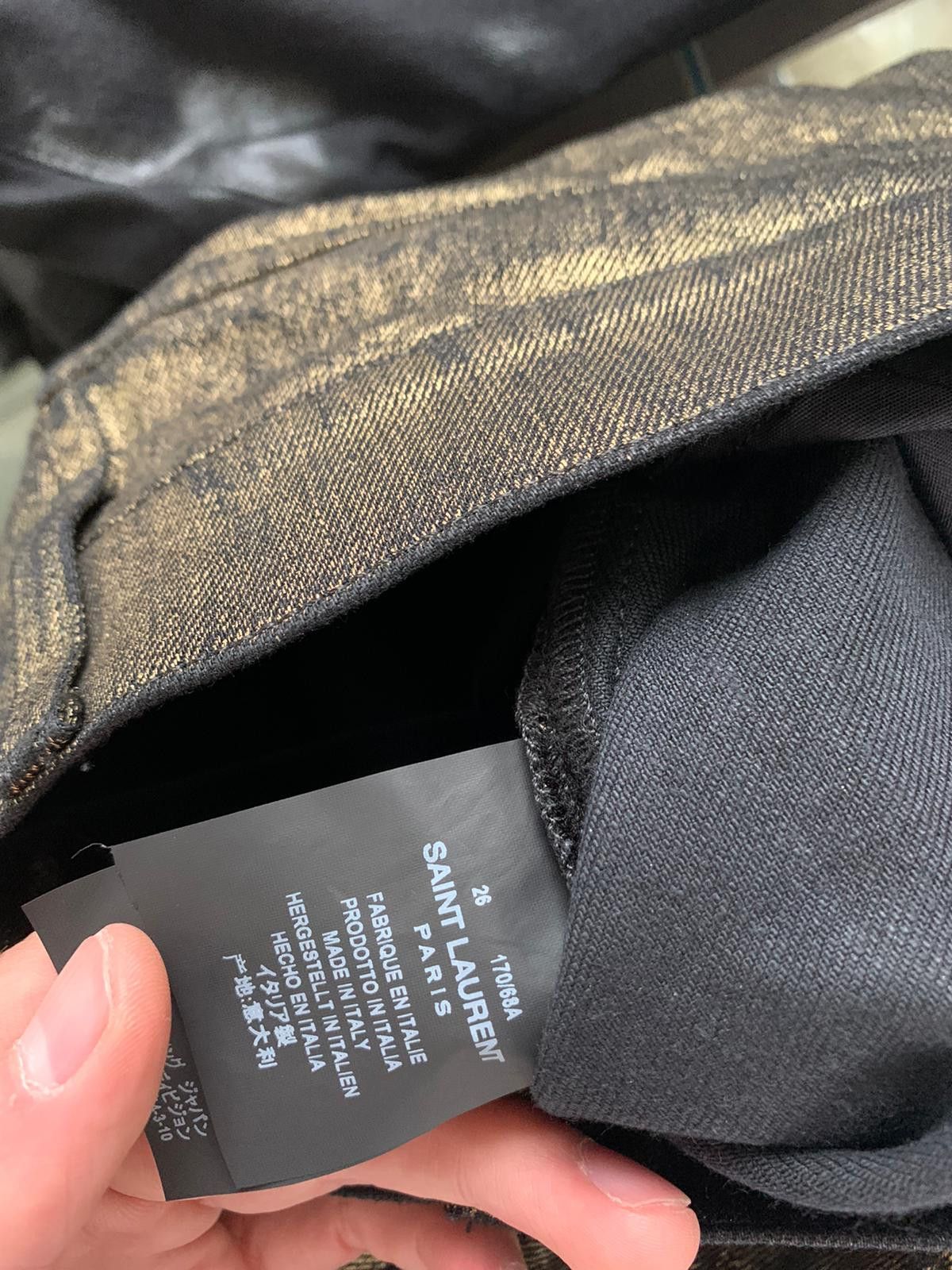 Saint Laurent Paris o1rshd1 D02 Denim in Gold Size US 26 / EU 42 - 16 Thumbnail