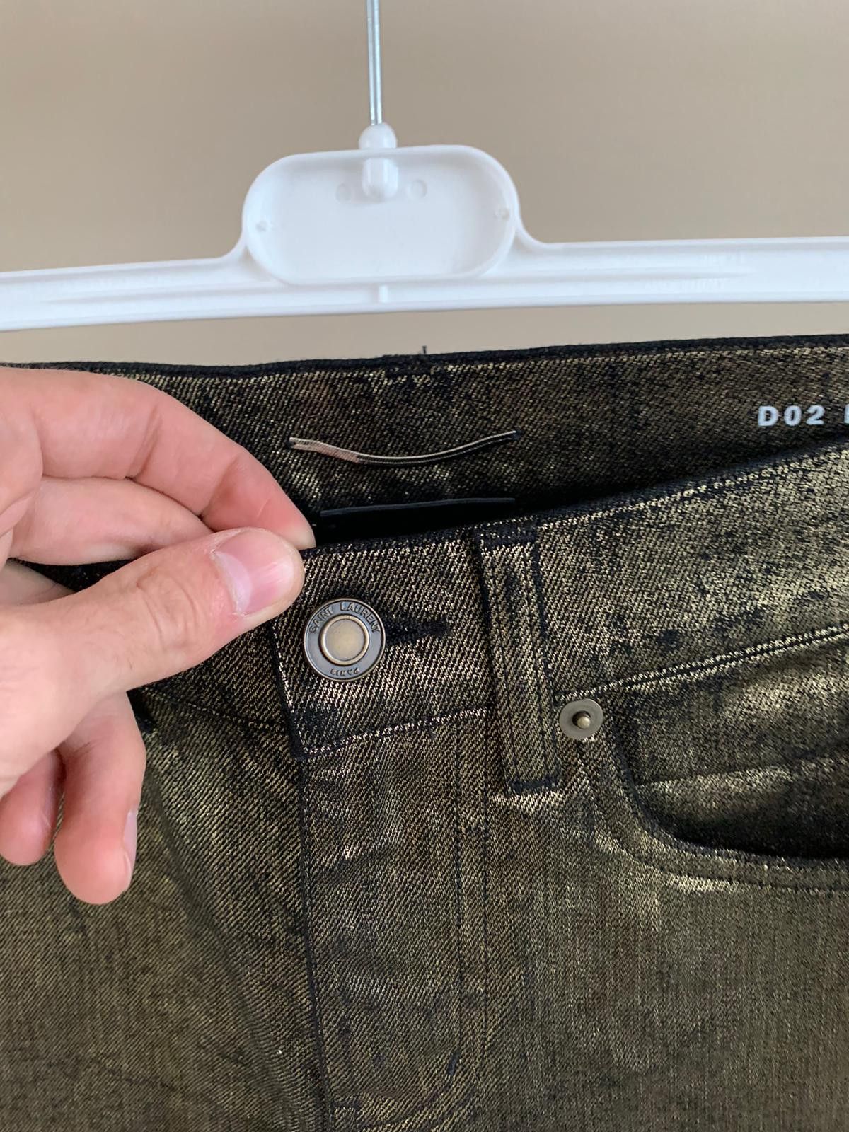 Saint Laurent Paris o1rshd1 D02 Denim in Gold Size US 26 / EU 42 - 12 Thumbnail