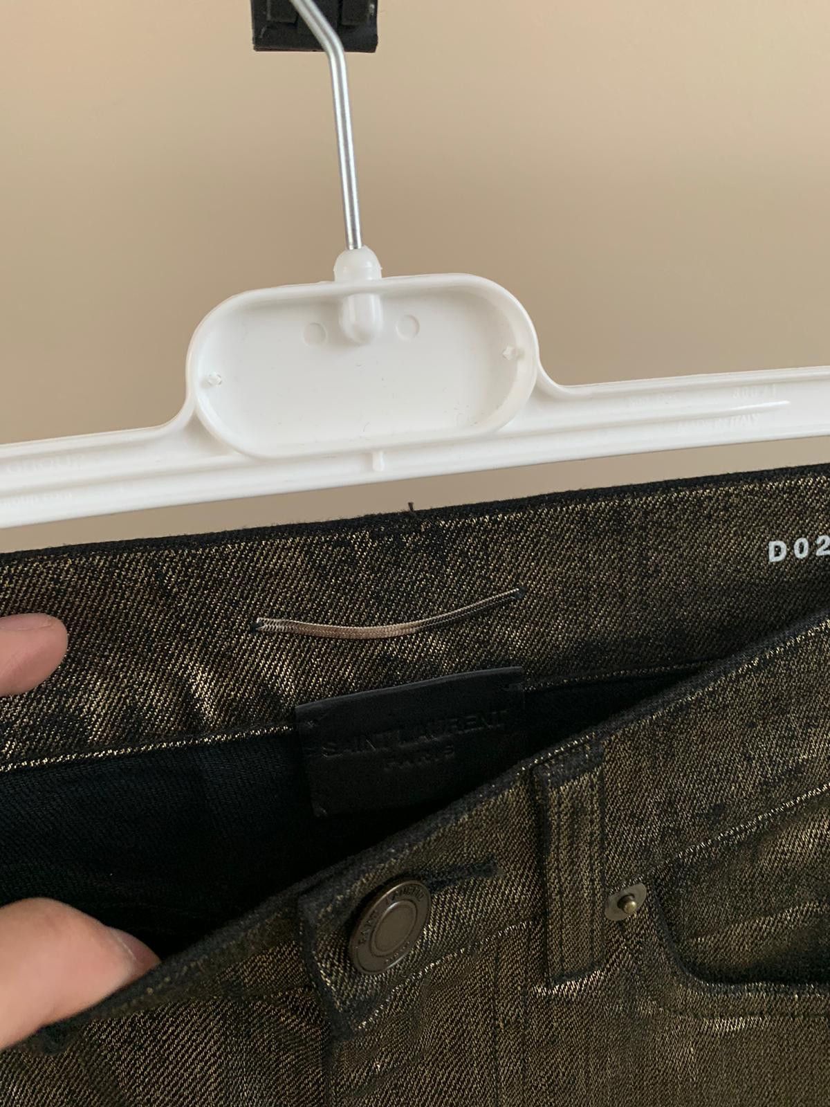 Saint Laurent Paris o1rshd1 D02 Denim in Gold Size US 26 / EU 42 - 5 Thumbnail