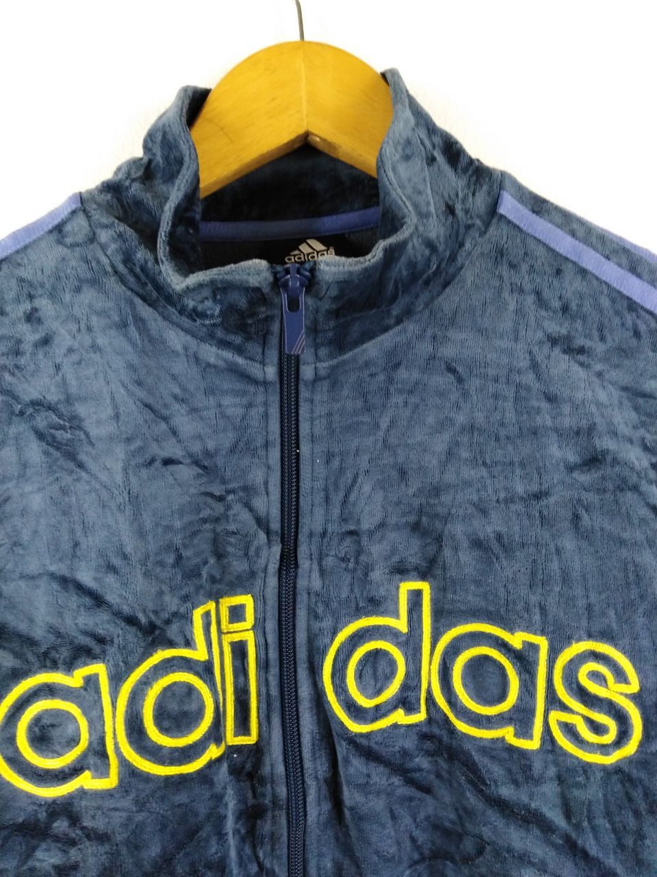 Adidas BIG LOGO ADIDAS FLEECE ZIPPER JACKET Size US S / EU 44-46 / 1 - 2 Thumbnail