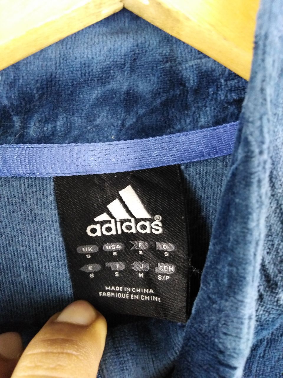 Adidas BIG LOGO ADIDAS FLEECE ZIPPER JACKET Size US S / EU 44-46 / 1 - 3 Thumbnail