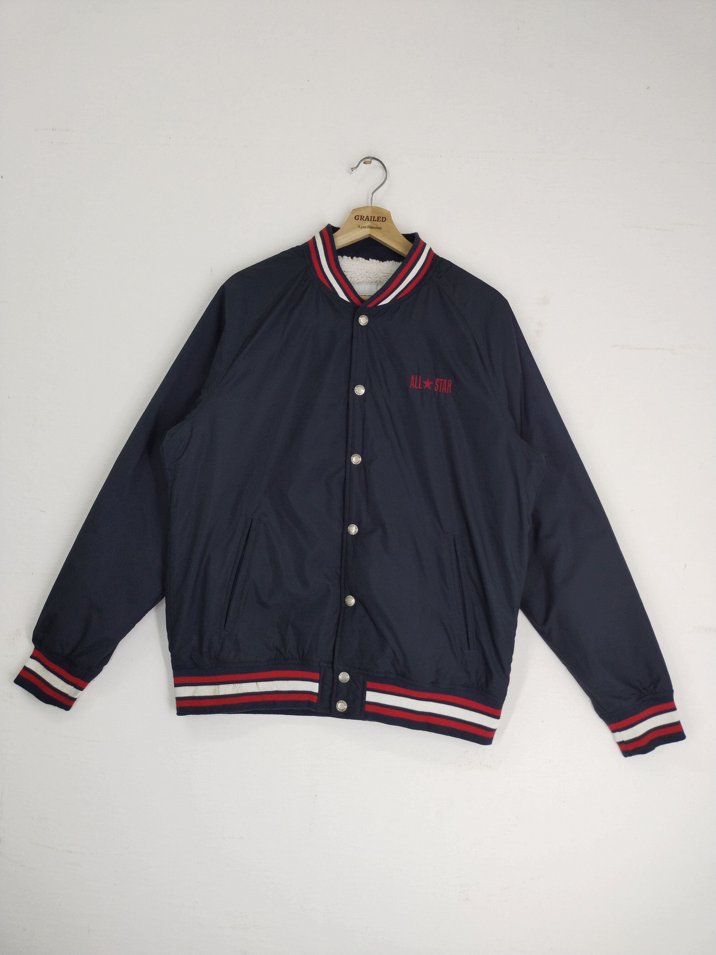 Converse × Japanese Brand VINTAGE CONVERSE VARSITY JACKET Size US L / EU 52-54 / 3 - 1 Thumbnail