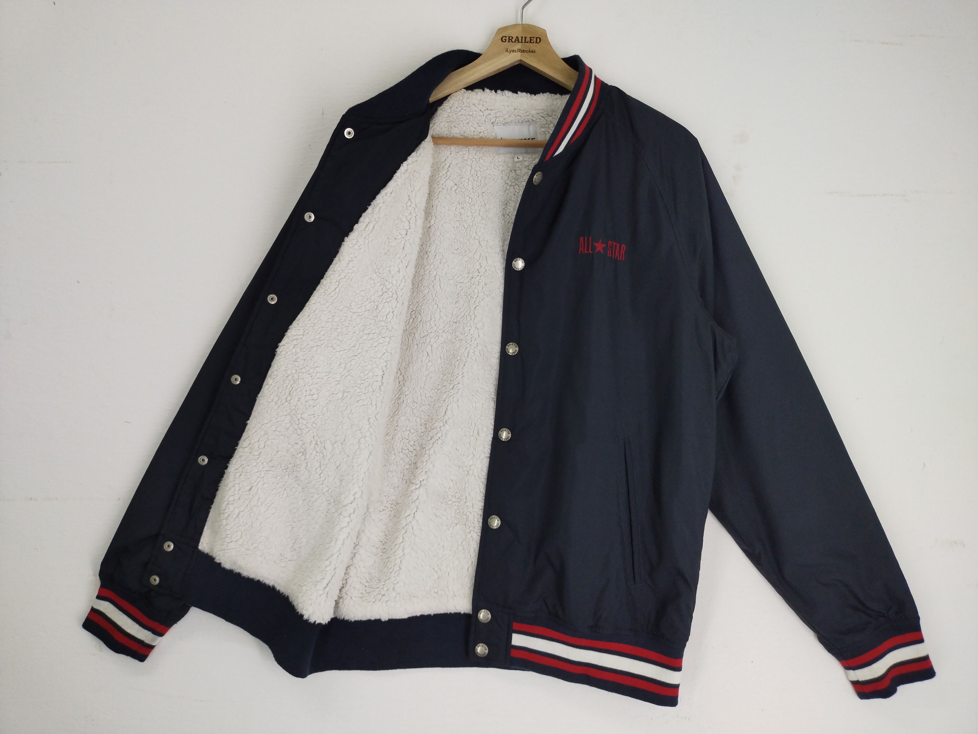 Converse × Japanese Brand VINTAGE CONVERSE VARSITY JACKET Size US L / EU 52-54 / 3 - 8 Thumbnail