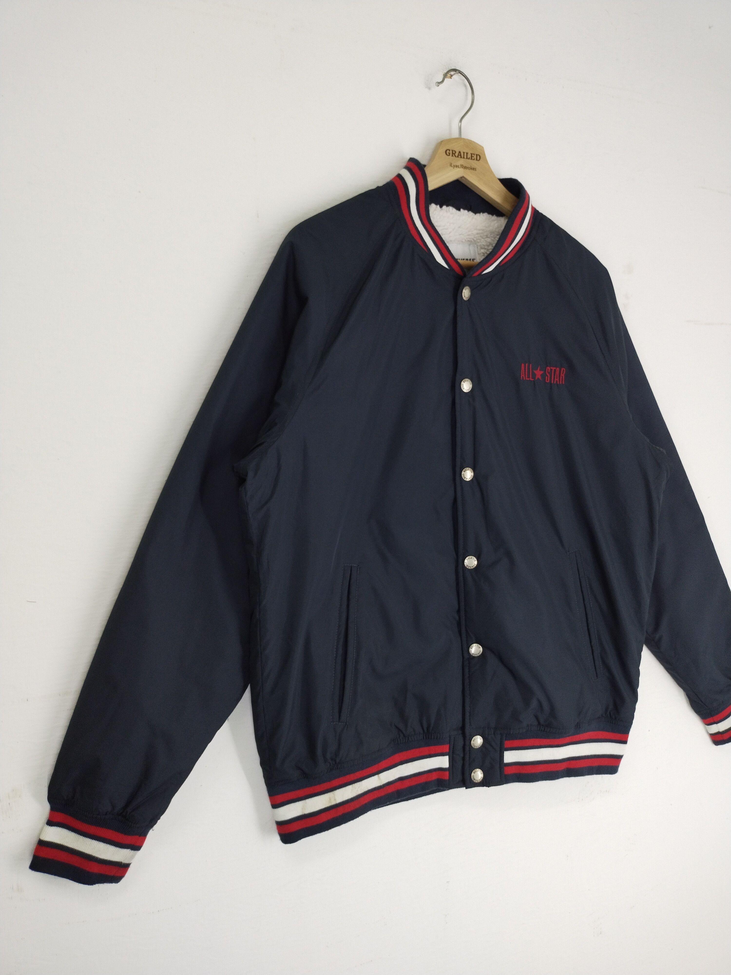 Converse × Japanese Brand VINTAGE CONVERSE VARSITY JACKET Size US L / EU 52-54 / 3 - 2 Thumbnail
